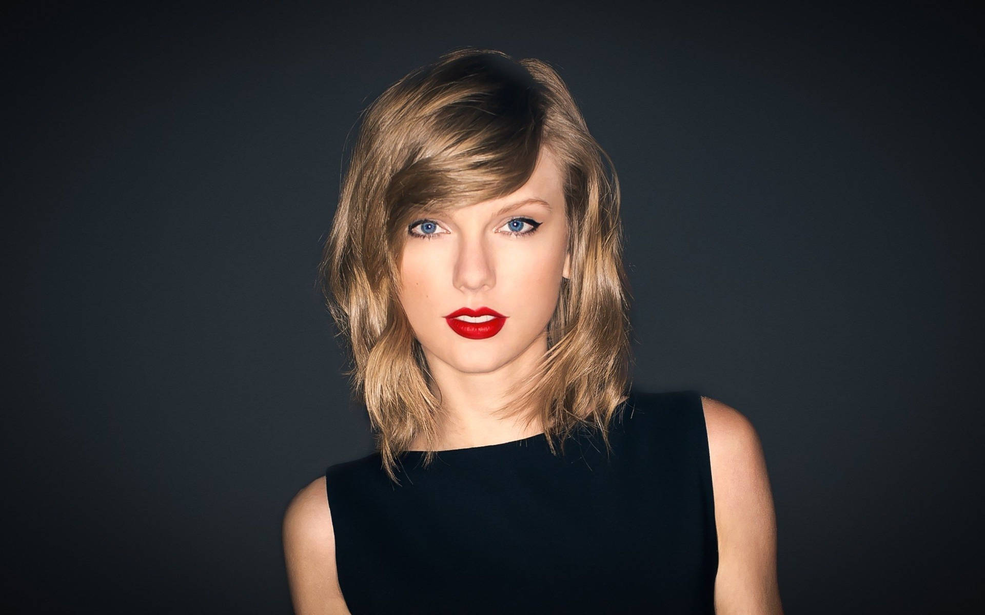 Taylor Swift swart mou-lose top fotografie agtergrond. — Taylor Swift Muurpapier