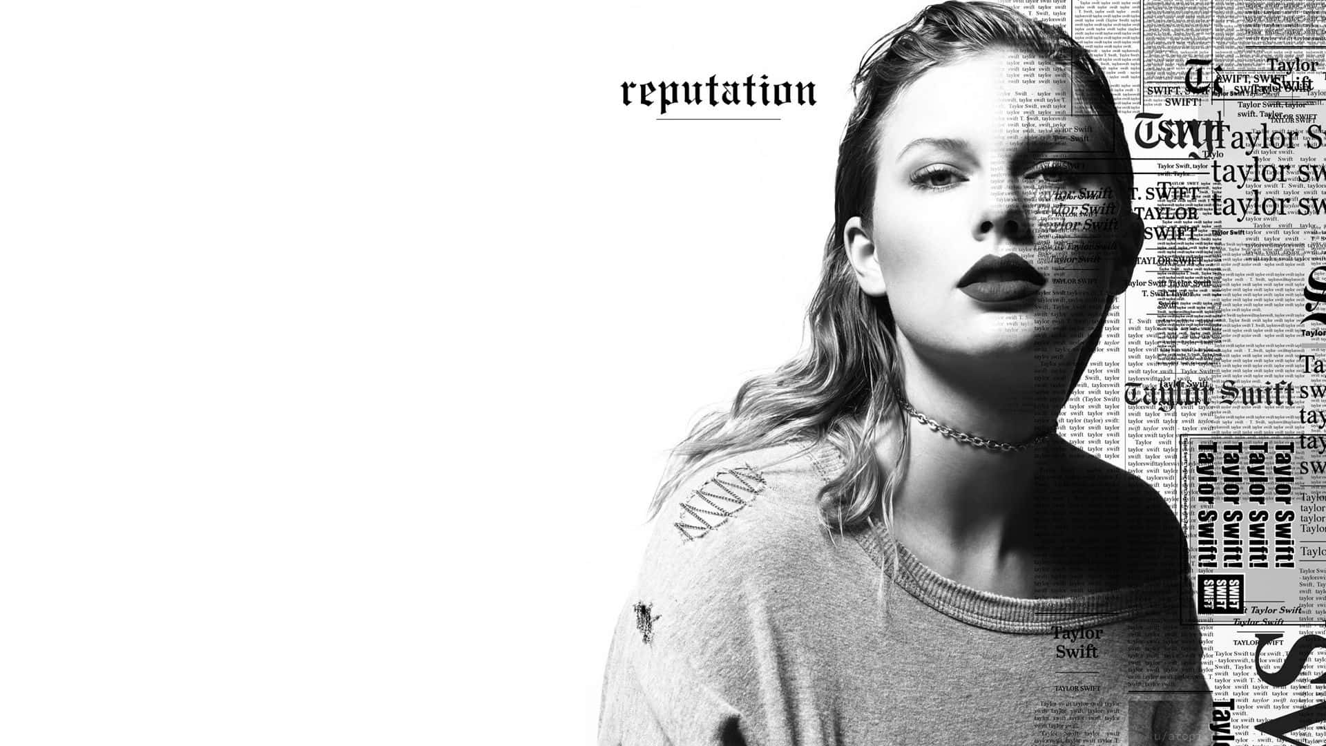 Taylor Swift Reputation-albumomslag Agtergrond Muurpapier