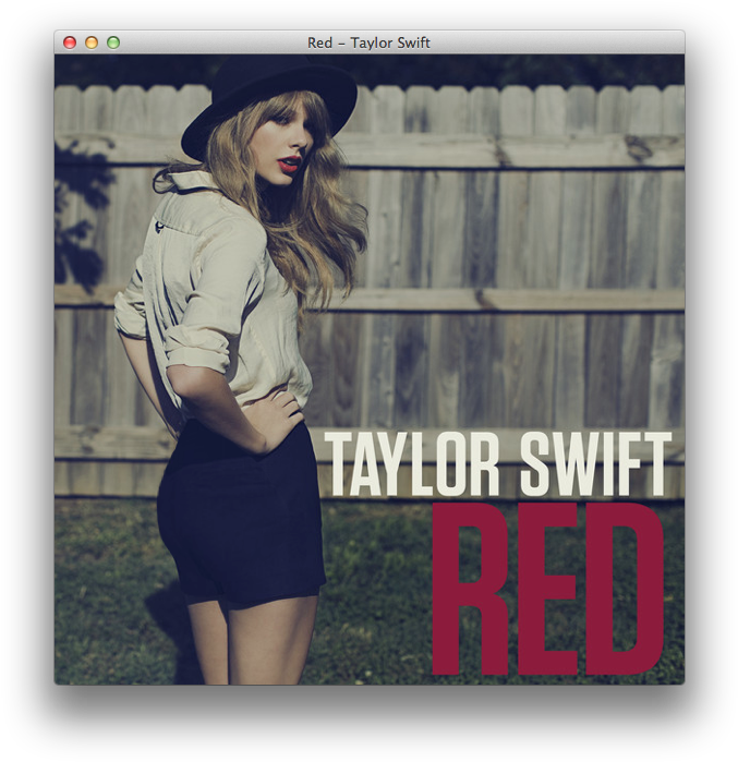Taylor Swift Rooi Album Omslag Muurpapier