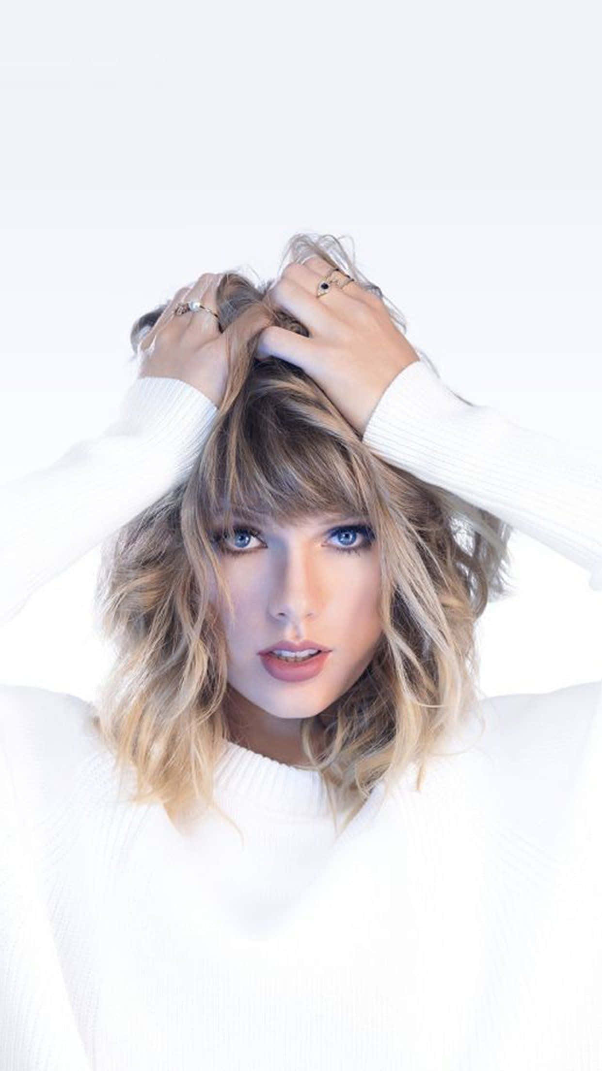 Taylor Swift Wit iPhone Muurpapier
