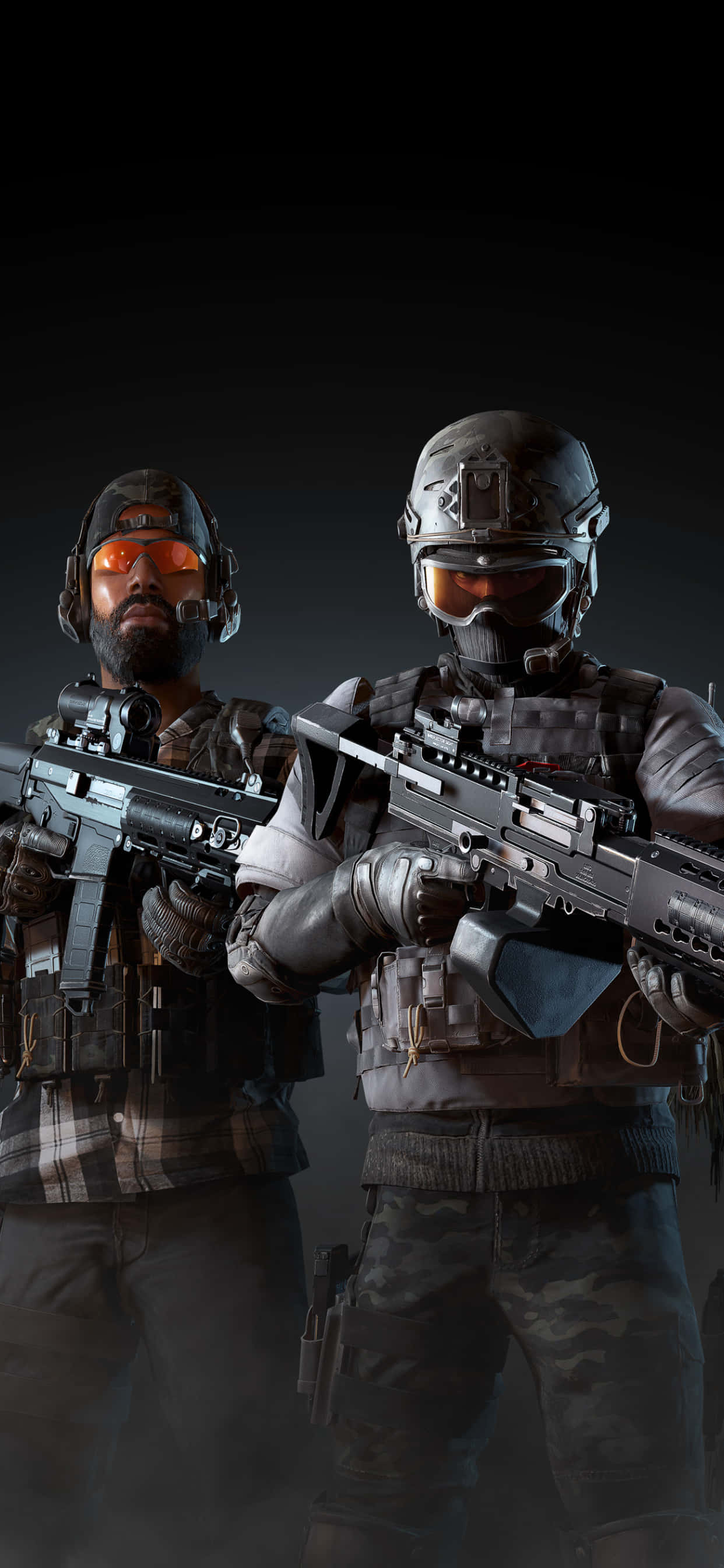 Ten Volle Toegeruste Soldate iPhone X Ghost Recon Wildlands-agtergrond Muurpapier