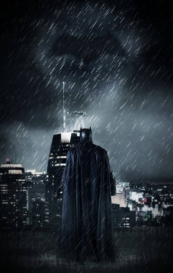 The Batman Movie Reën Muurpapier