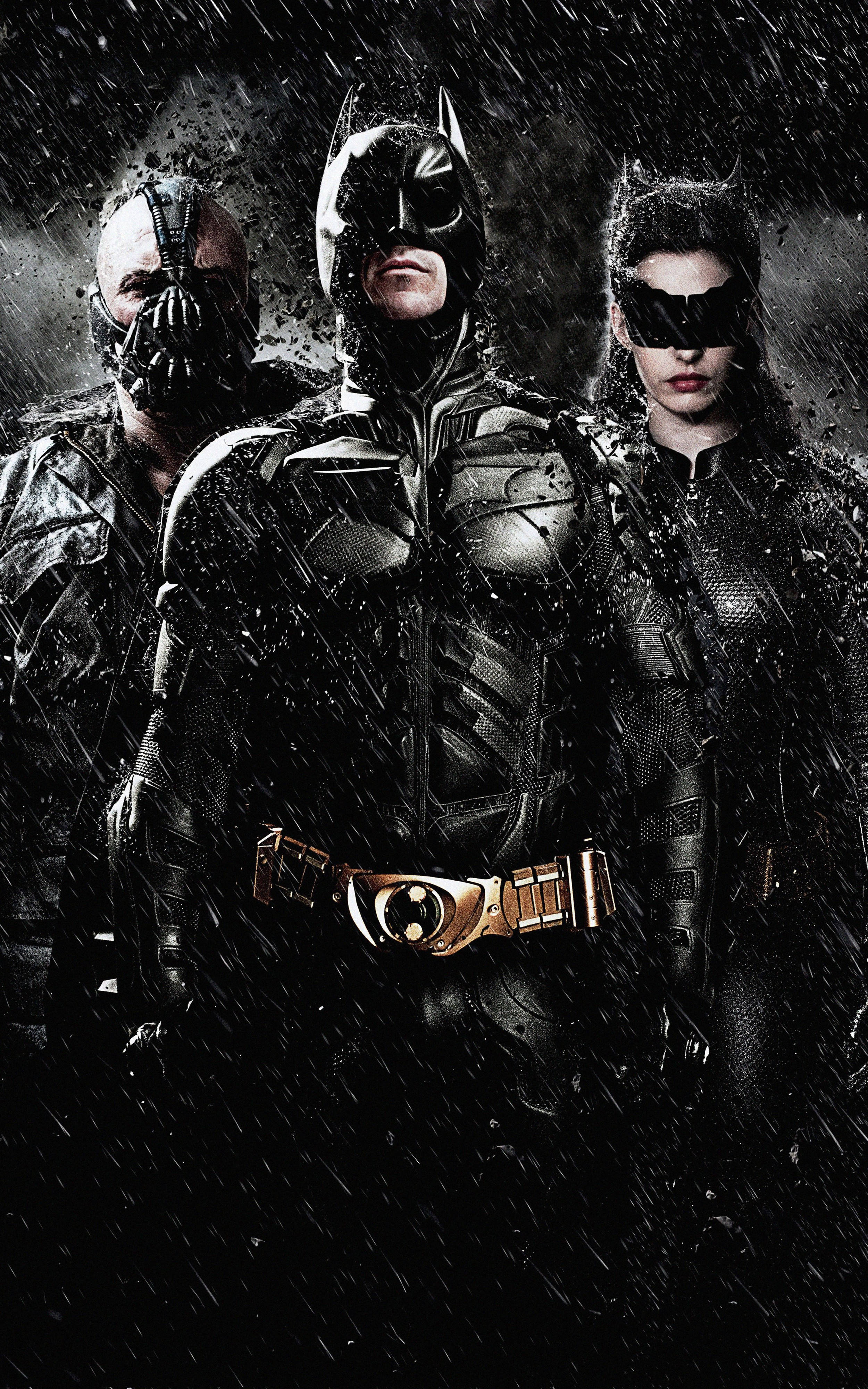 The Dark Knight Batman, Bane And Cat Woman Muurpapier