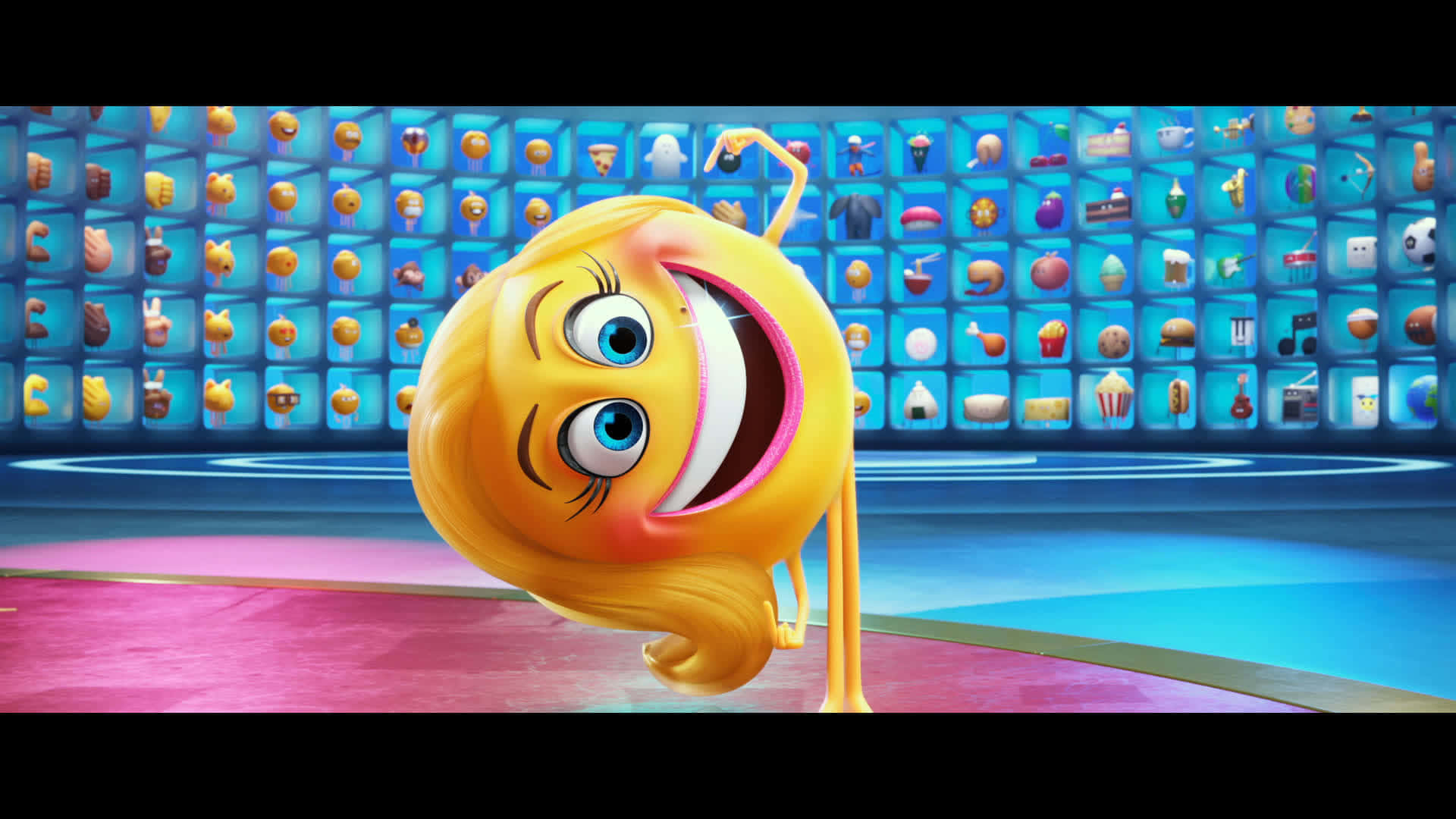 The Emoji Movie se Smiler Voel Ekstaties Muurpapier
