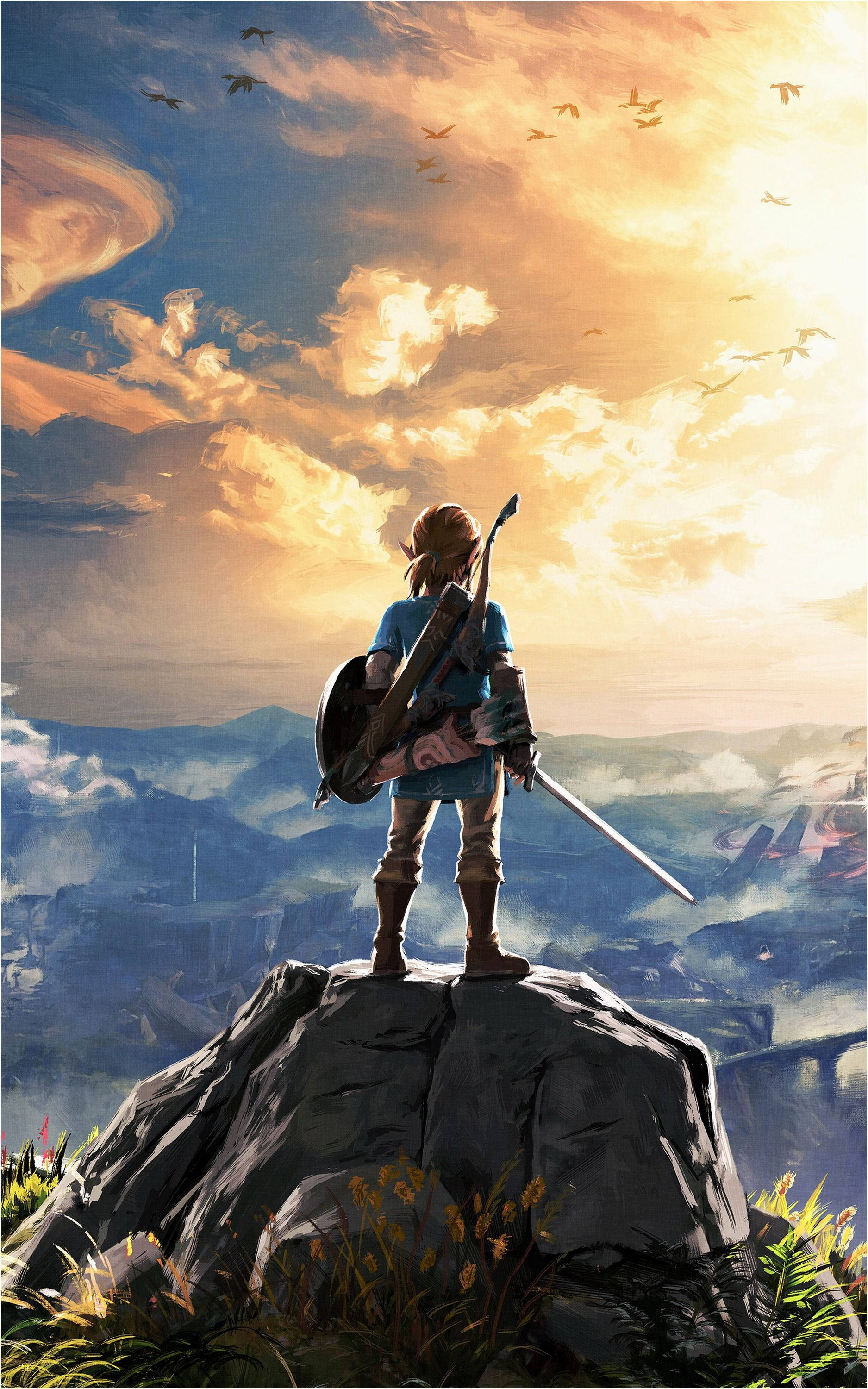 The Legend Of Zelda Gamer Foon Muurpapier