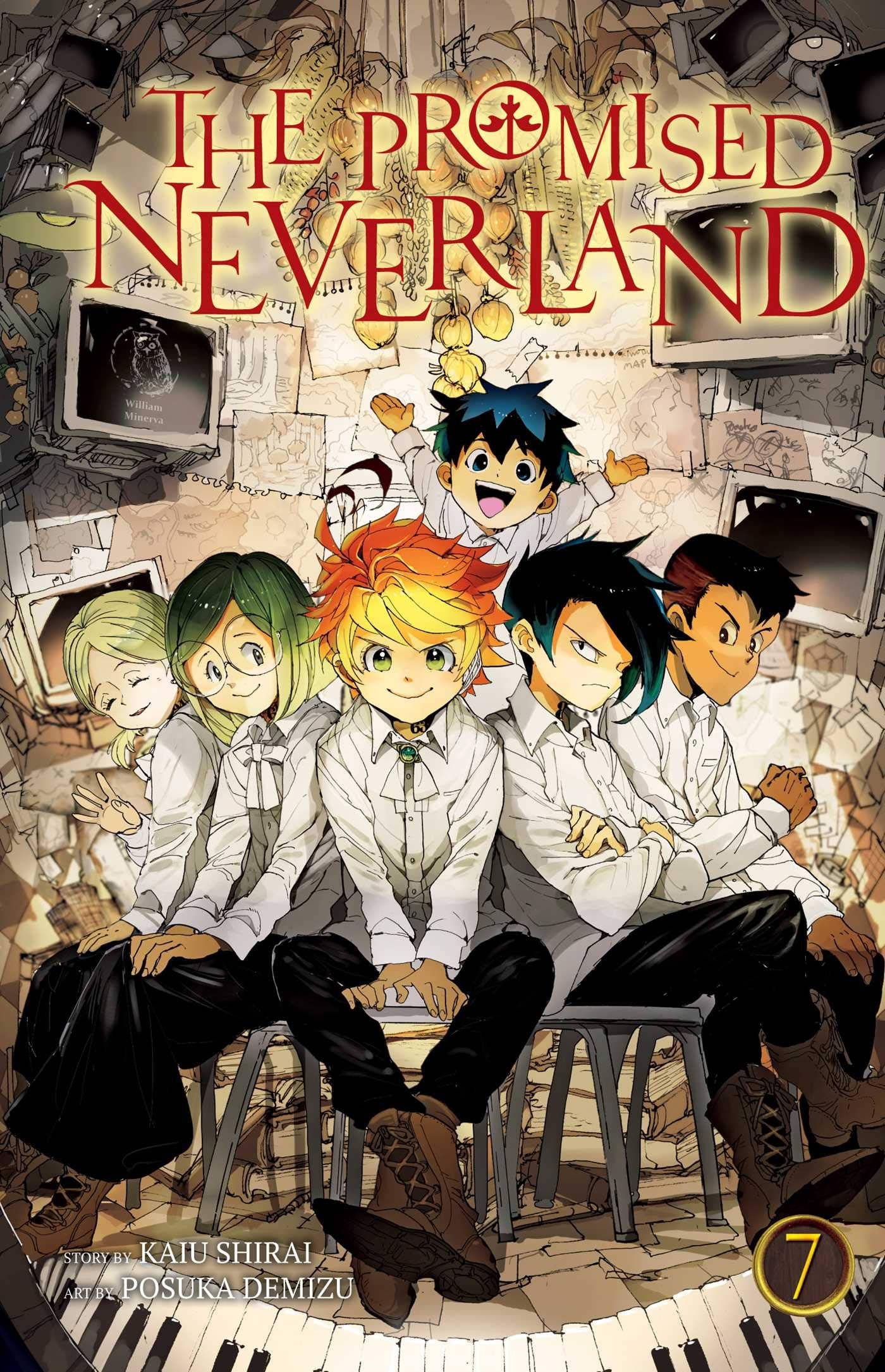 The Promised Neverland Volume 7 Omslag Muurpapier