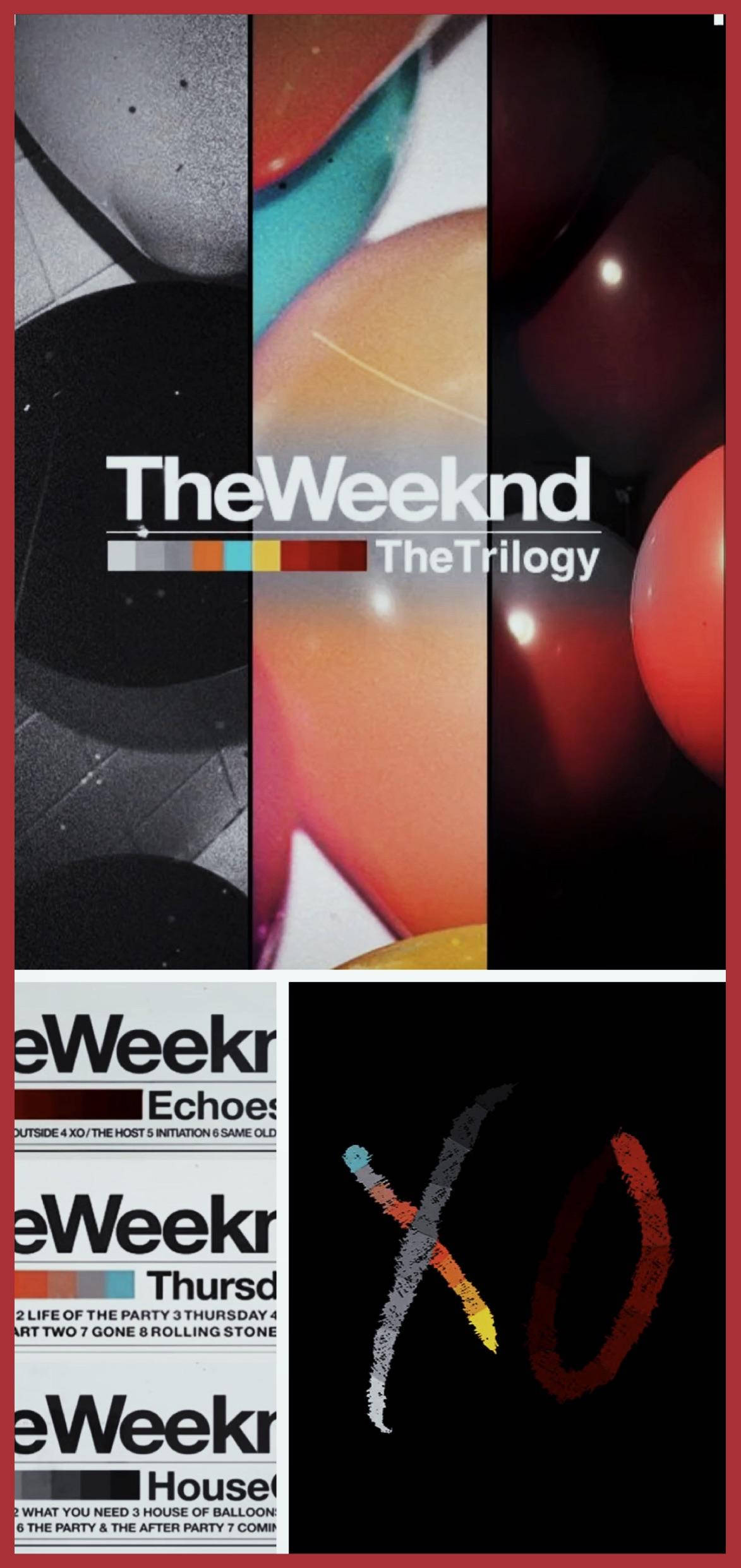 The Weeknd Trilogie Collage Muurpapier