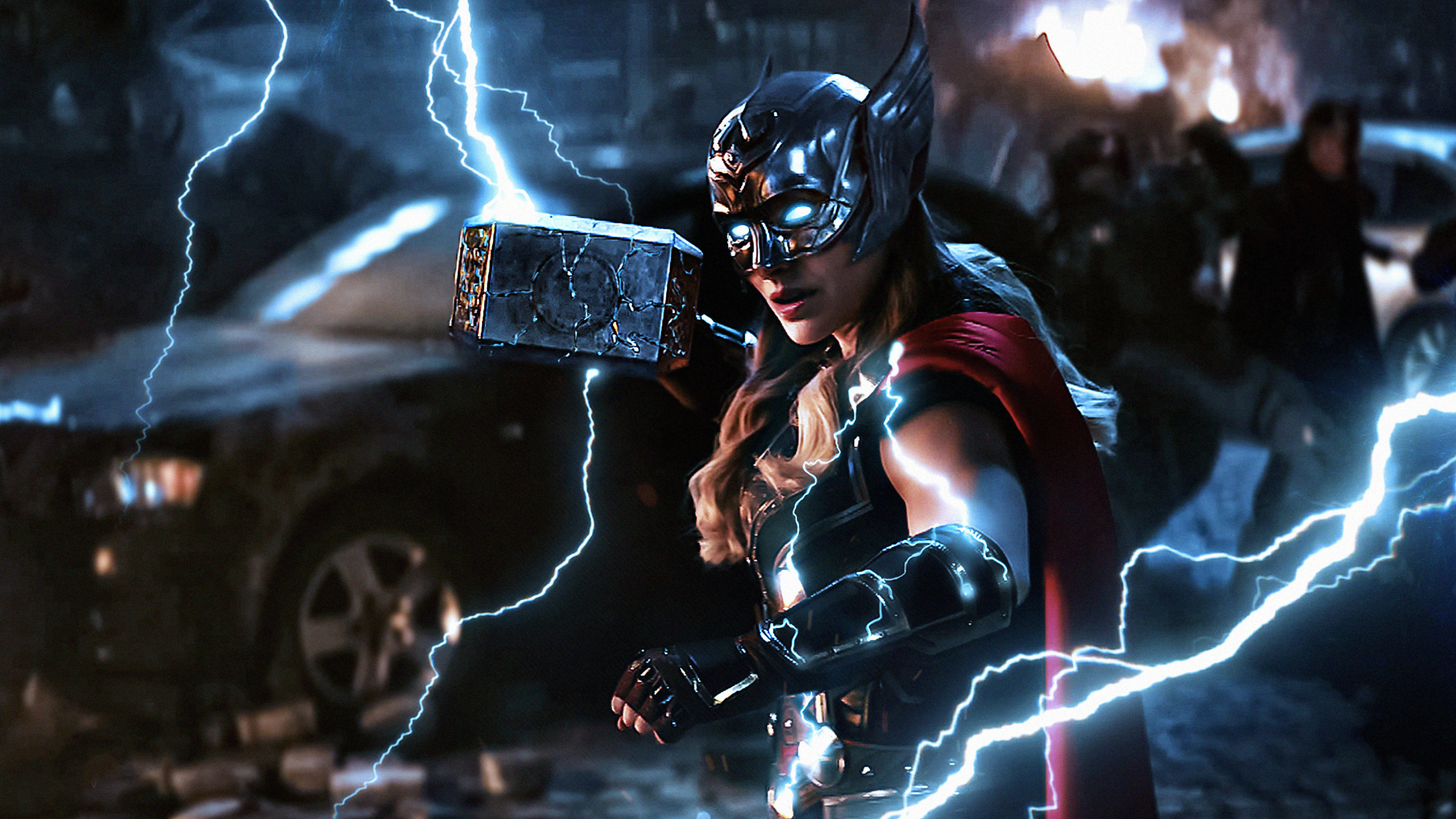 Thor Liefde en Donder Magtige Thor Muurpapier
