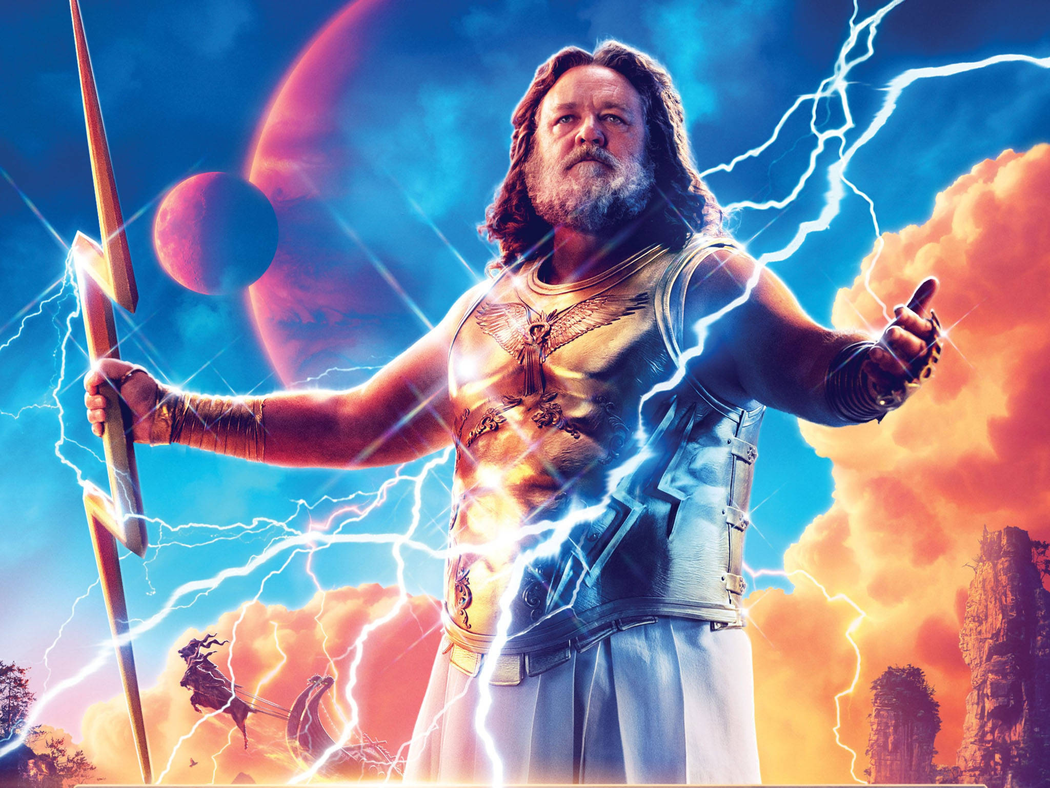 Thor Liefde en Donder Zeus Muurpapier