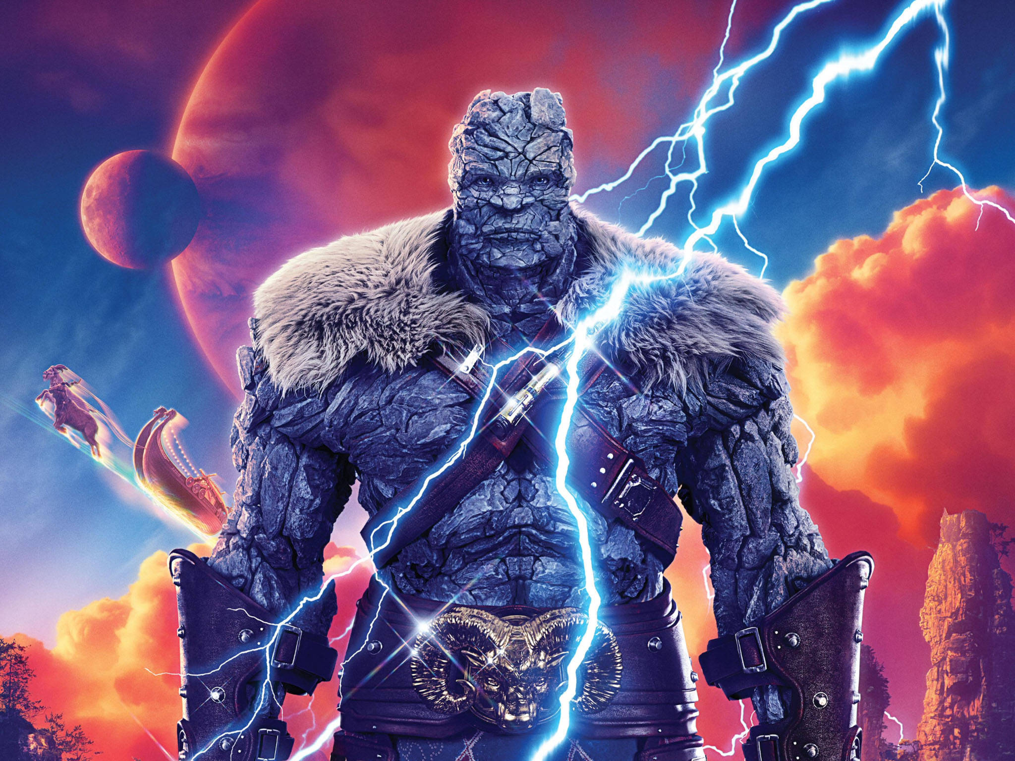 Thor Liefde en Donder Korg Muurpapier