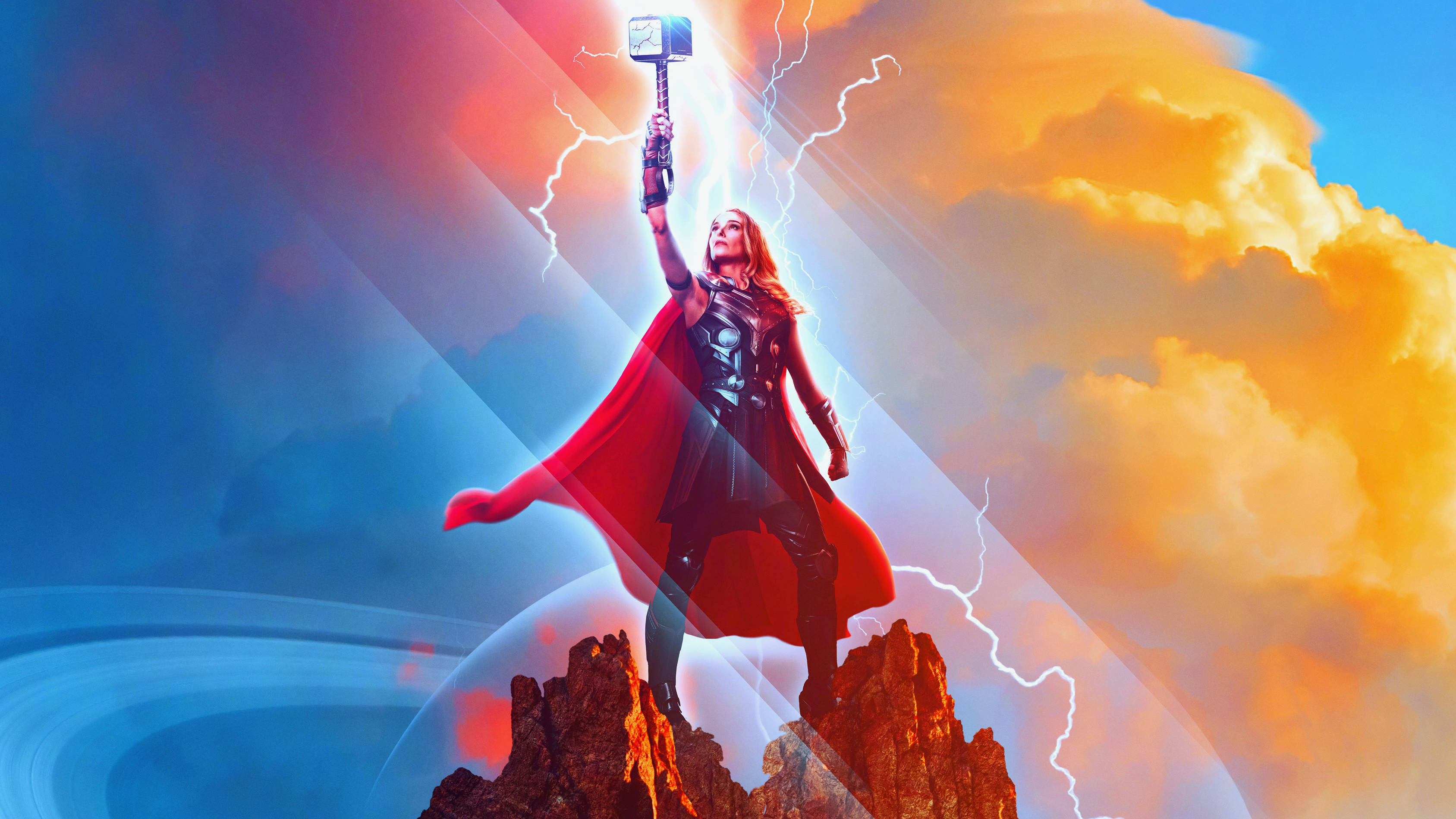 Thor Love And Thunder Jane Foster Kuns Muurpapier