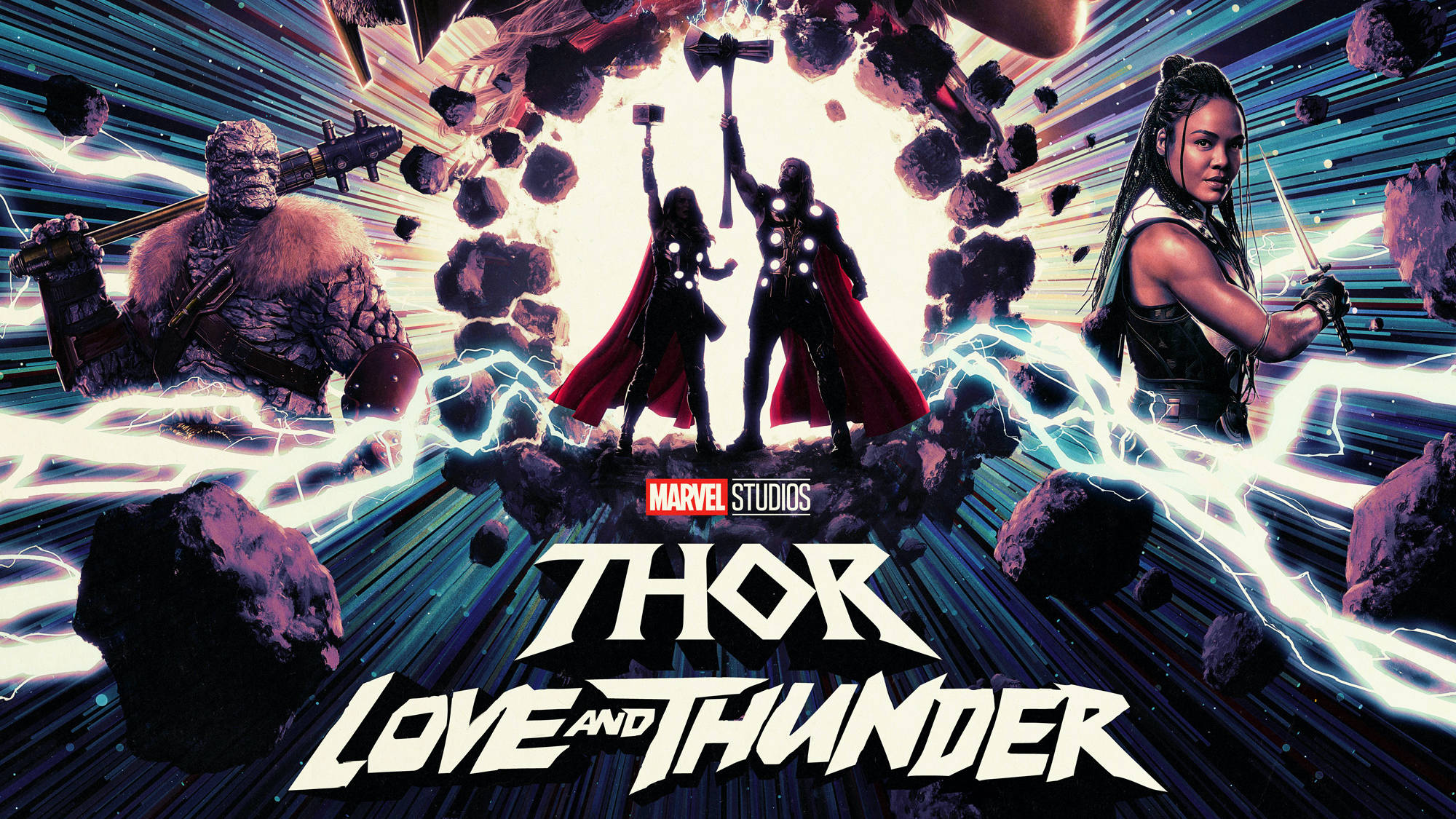 Thor Love And Thunder Fliek Kuns Muurpapier