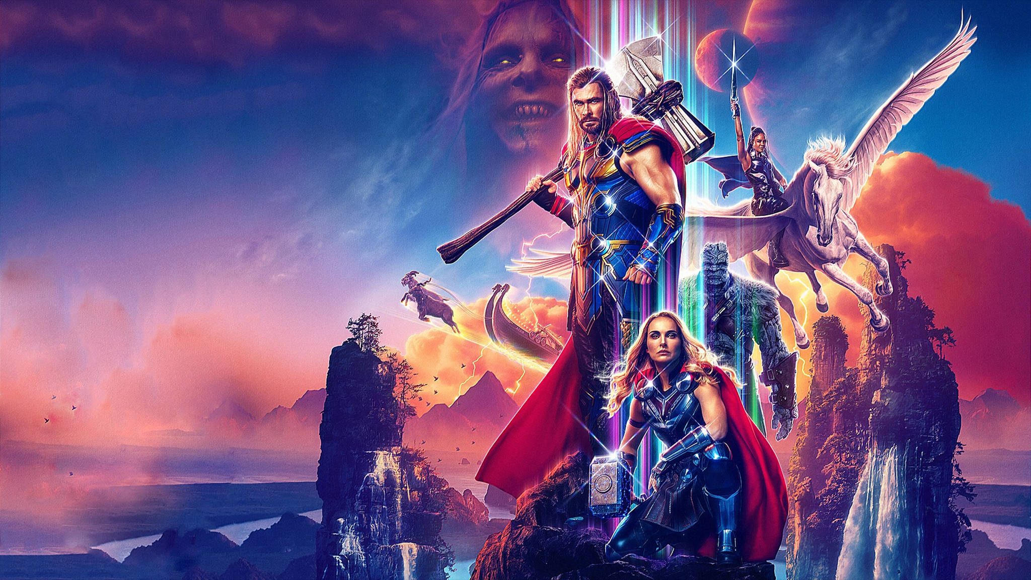 Thor Love And Thunder Plakkaat Muurpapier