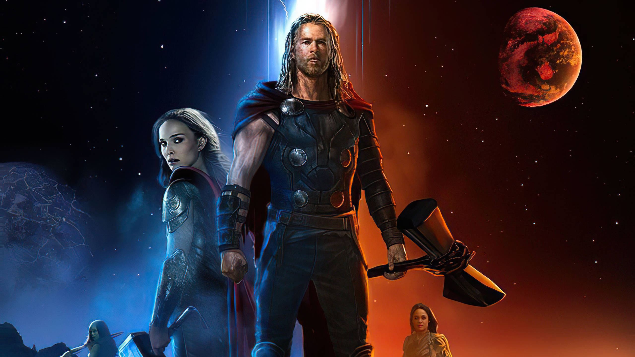 Thor Love And Thunder Fan-kuns Muurpapier