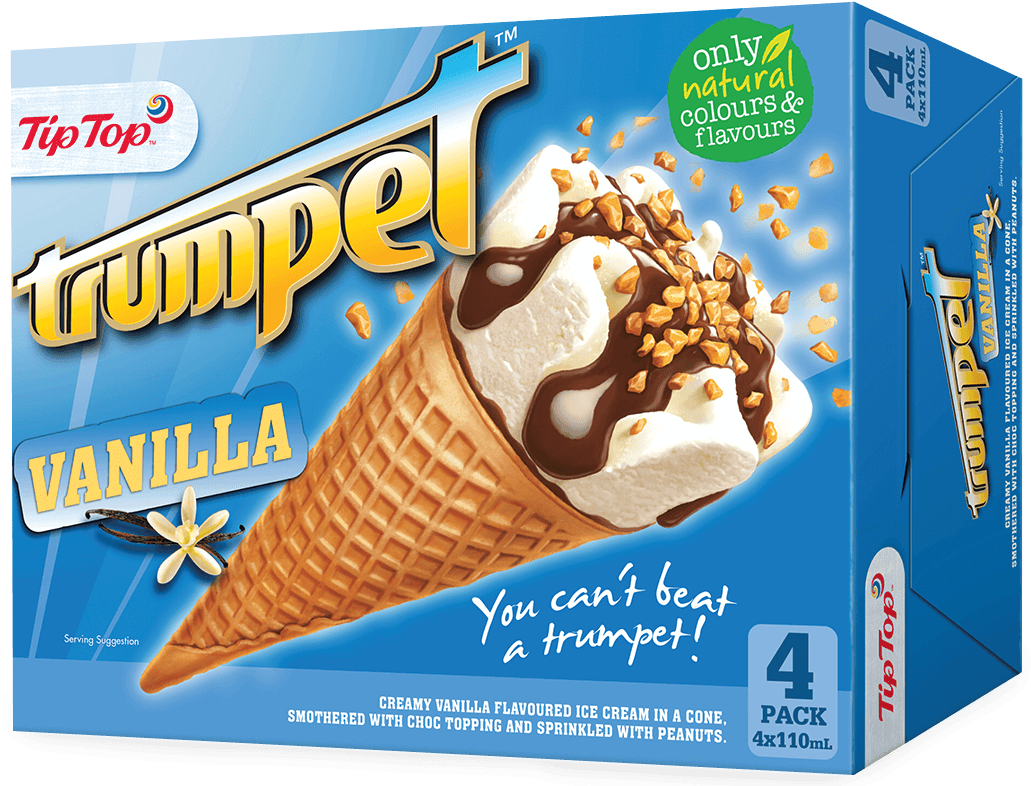 Tip Top Trompet Vanilla Ysroom Kegel Verpakking Muurpapier