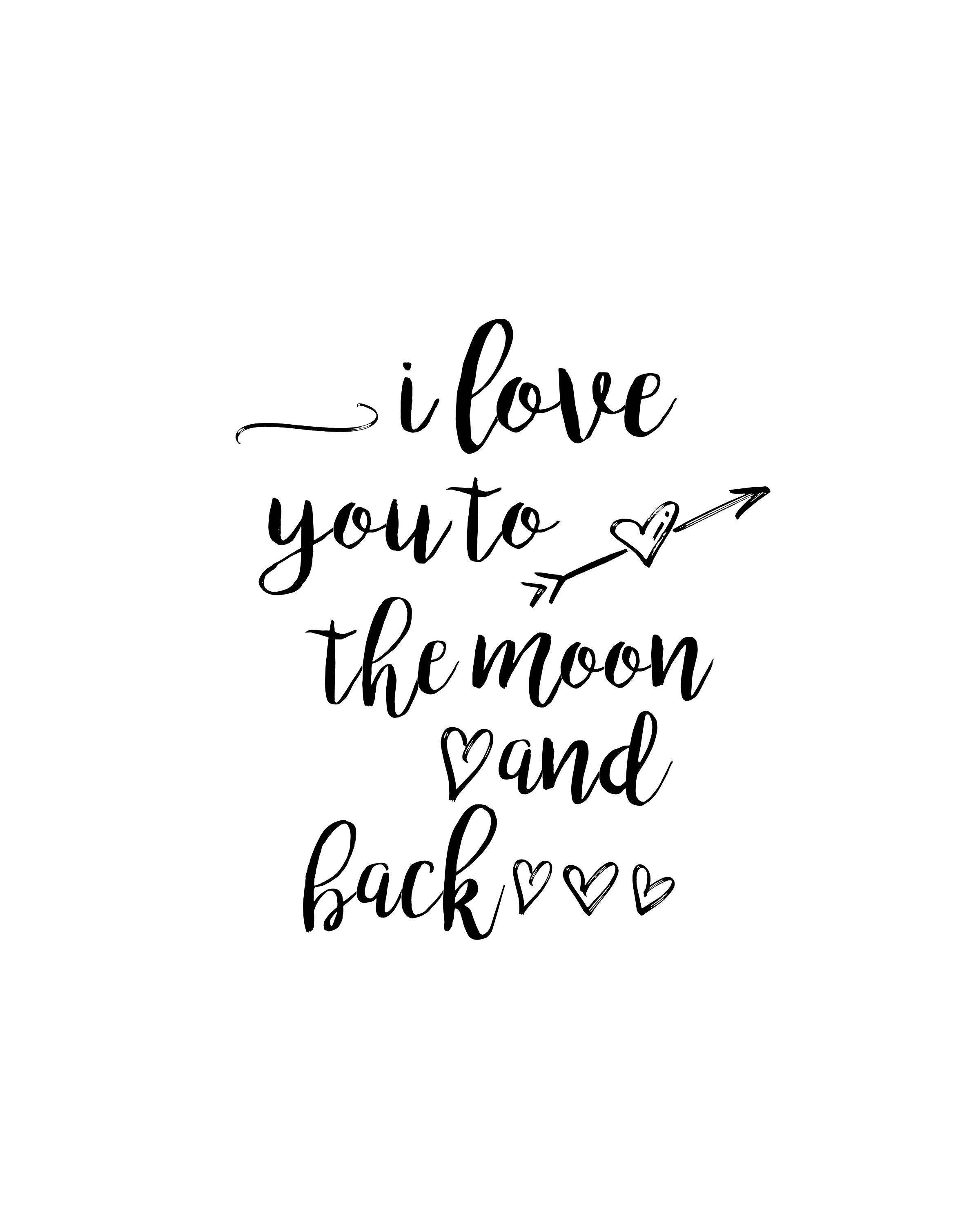 To The Moon And Back Oulike Aanhaling Muurpapier