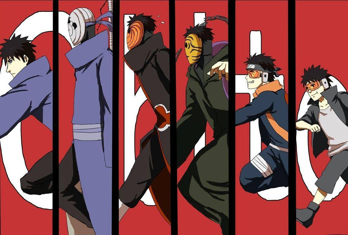 Tobi Naruto Obito deur die Jare Muurpapier
