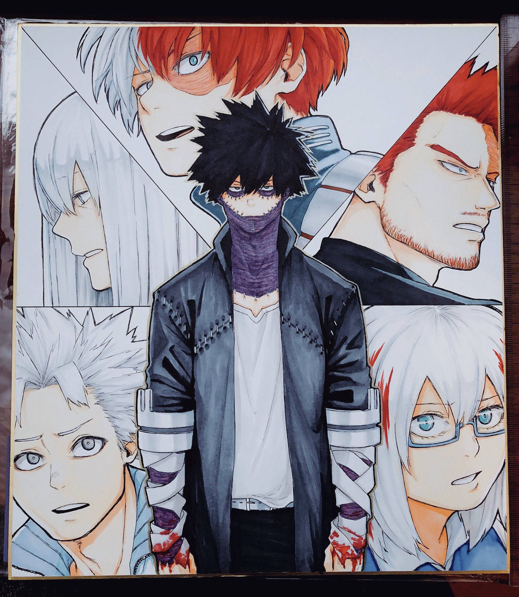 Todoroki-familie-kollage Muurpapier
