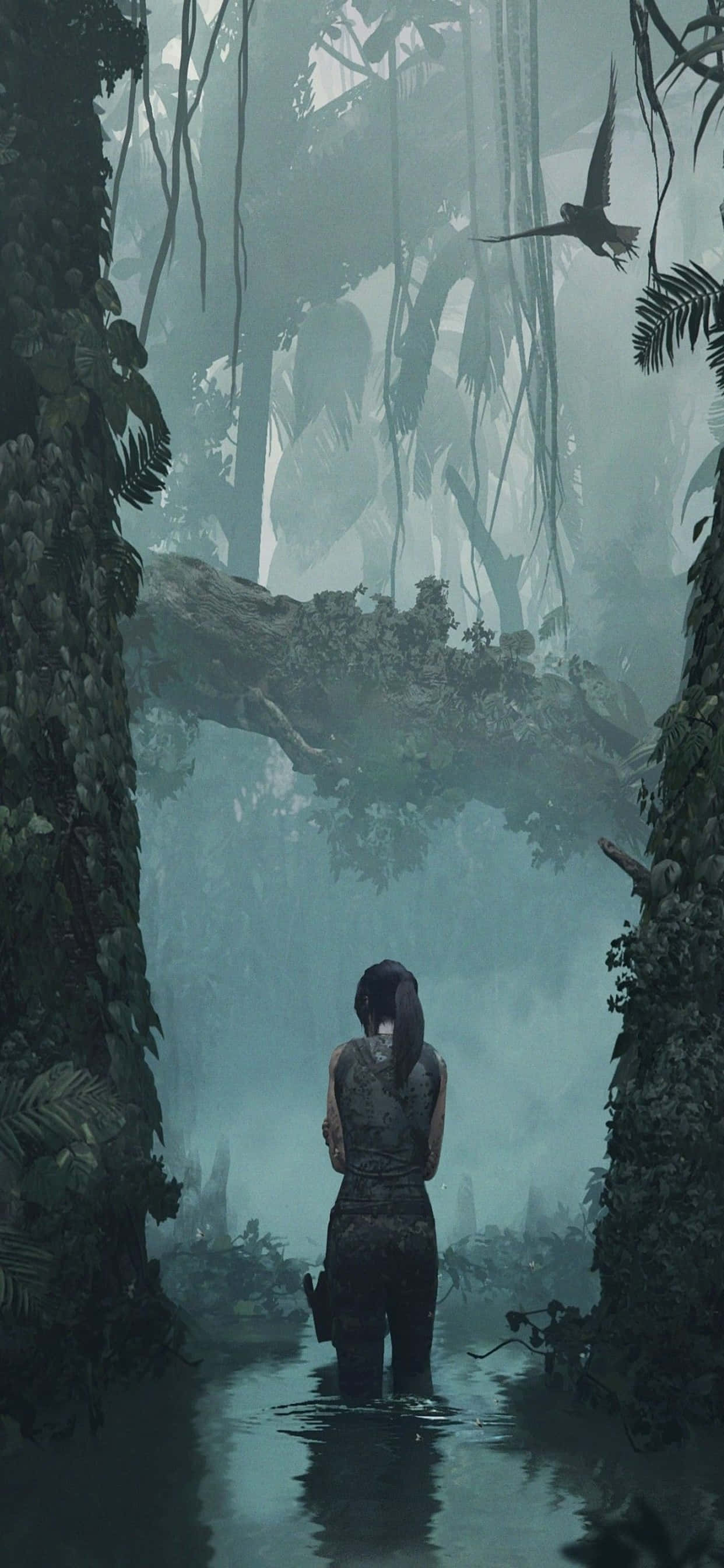 Toets jou vaardighede in Rise of the Tomb Raider, nou met die iPhone Xs Max! Muurpapier