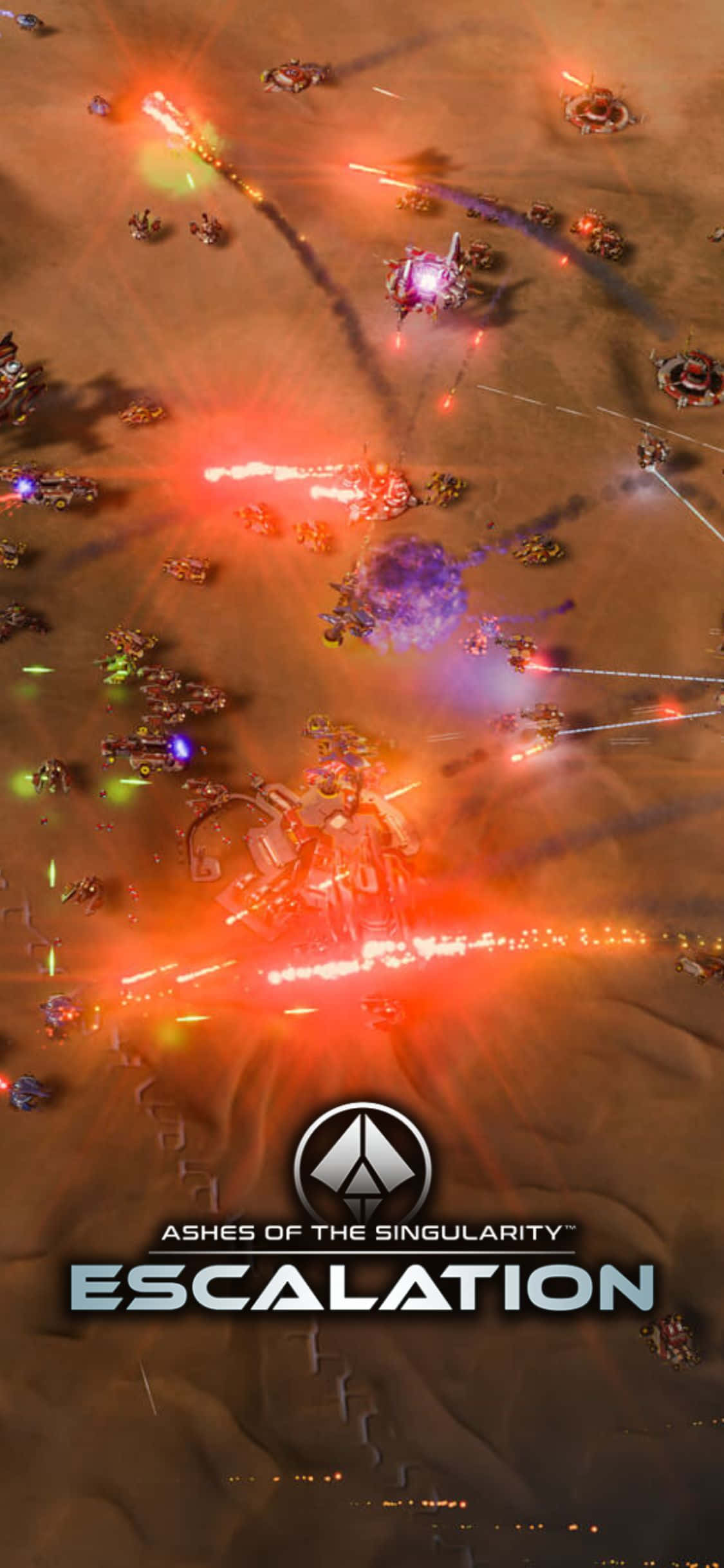 Toets jou vaardighede met iPhone X in Ashes Of The Singularity Escalation Muurpapier