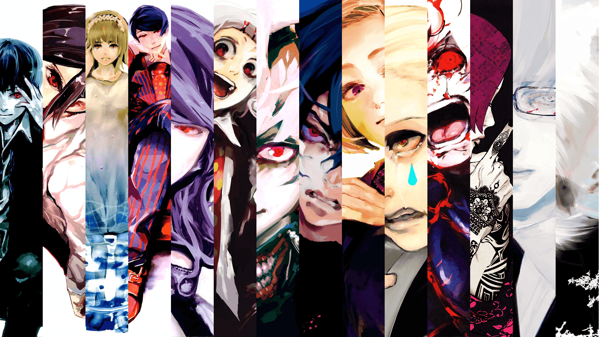 Tokyo Ghoul agtergrond Muurpapier