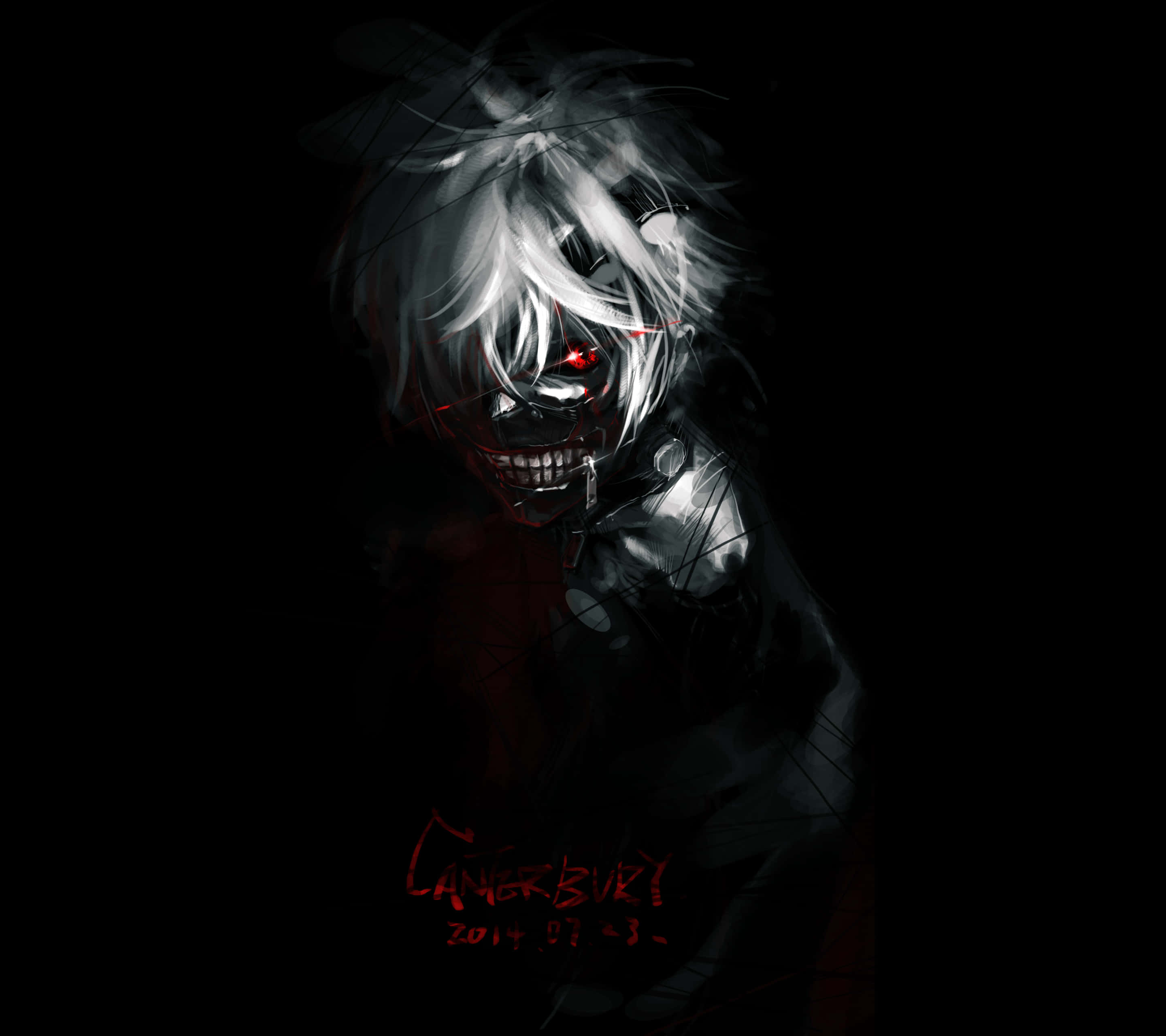 Tokyo Ghoul Desktop - Beleef die surrealistiese wêreld Muurpapier