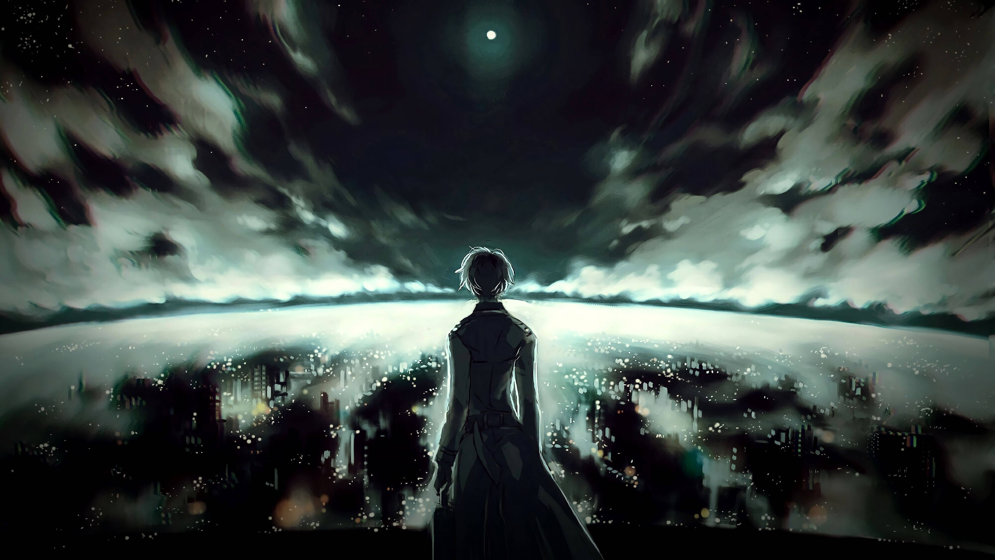 Tokyo Ghoul Donker Anime Estetiese Buroblad Muurpapier