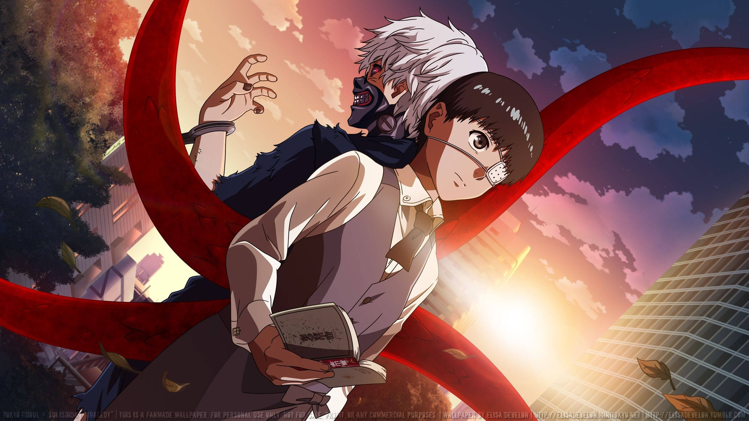 Tokyo Ghoul Karakters Alter Ego Muurpapier