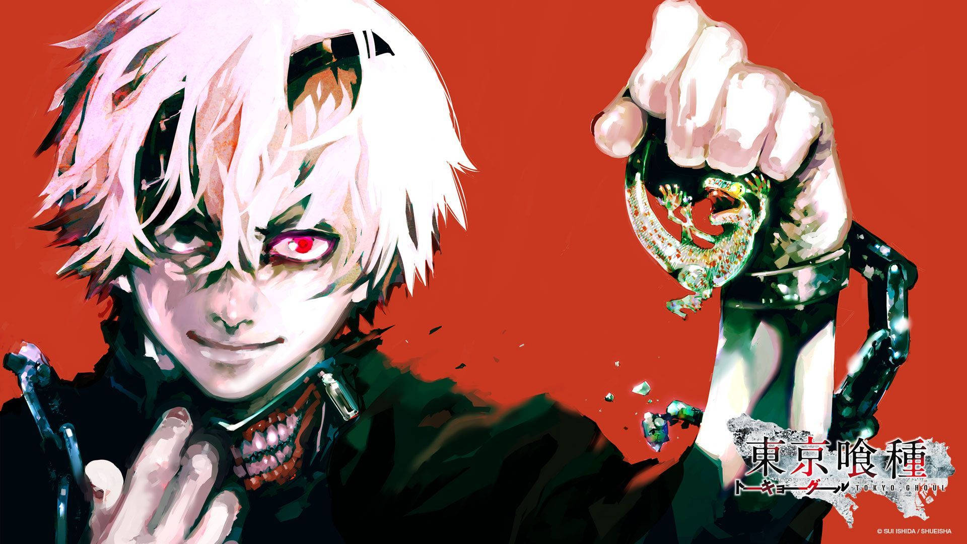Tokyo Ghoul Karakters Manga Kuns Muurpapier