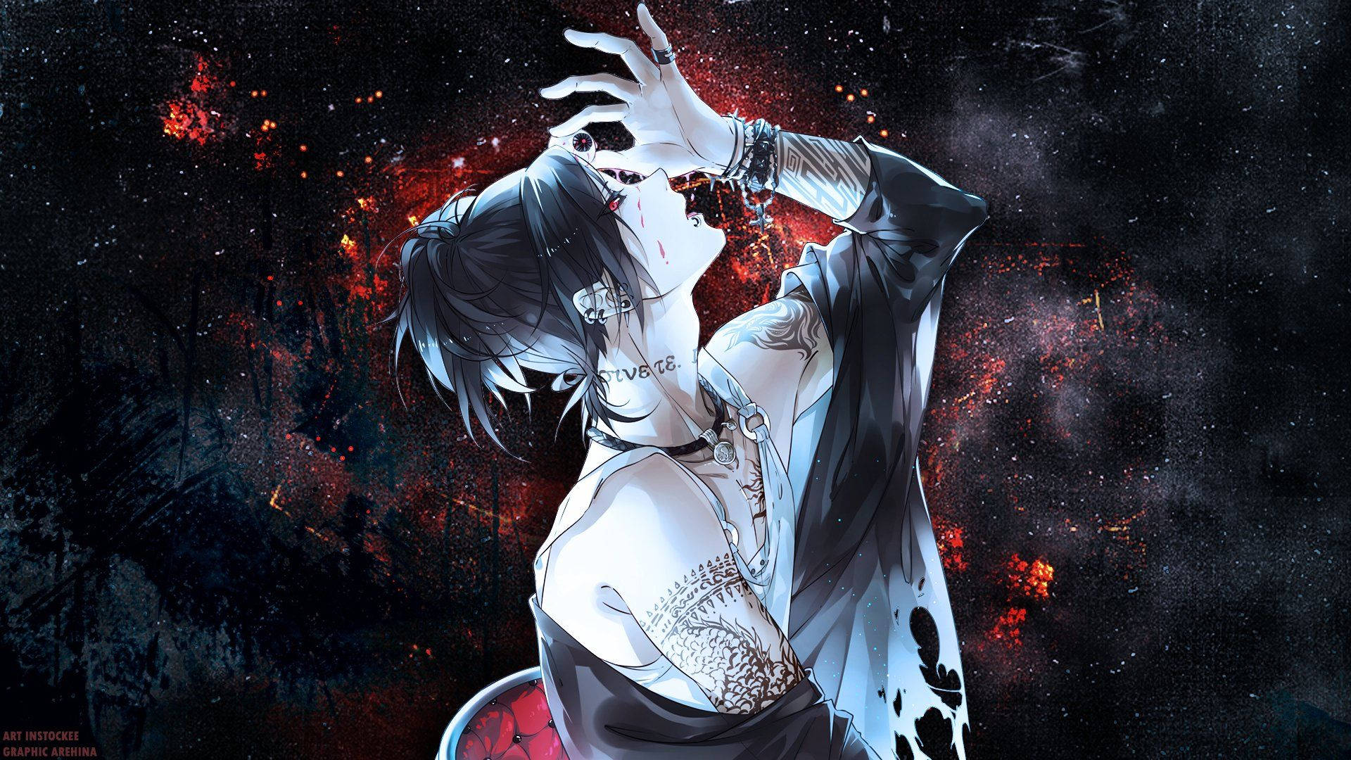 Tokyo Ghoul Karakters Juuzo se Tatoeëermerke Muurpapier