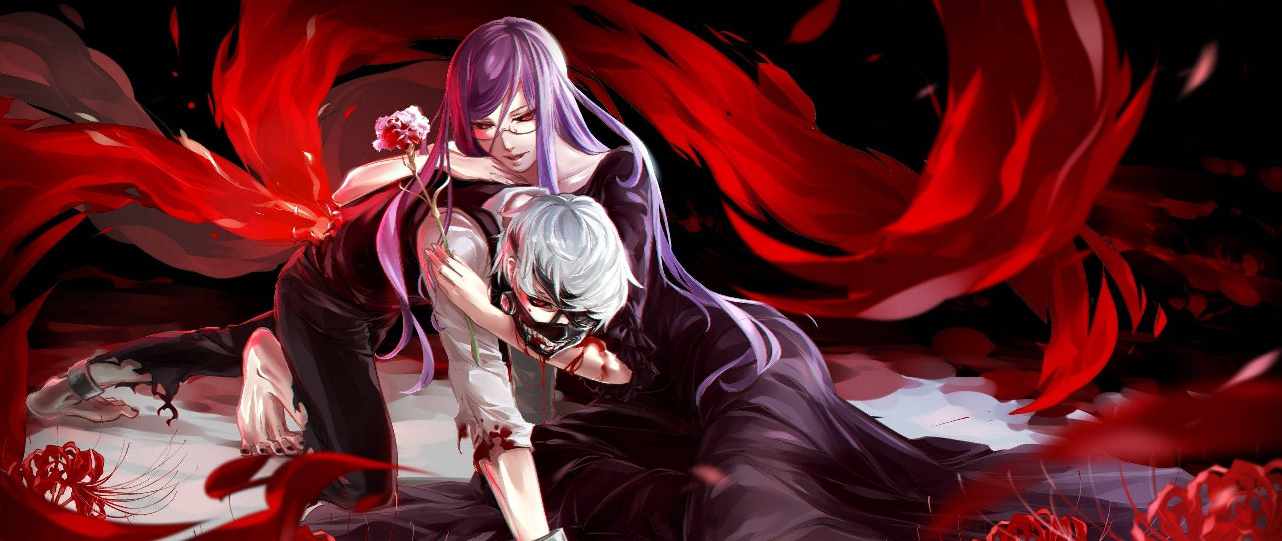 Tokyo Ghoul Karakters Ken Kaneki Muurpapier