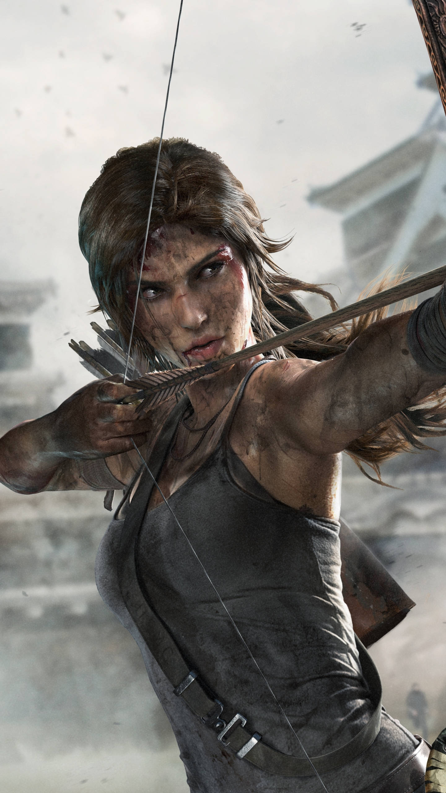 Tomb Raider Boogskiet iPhone Muurpapier