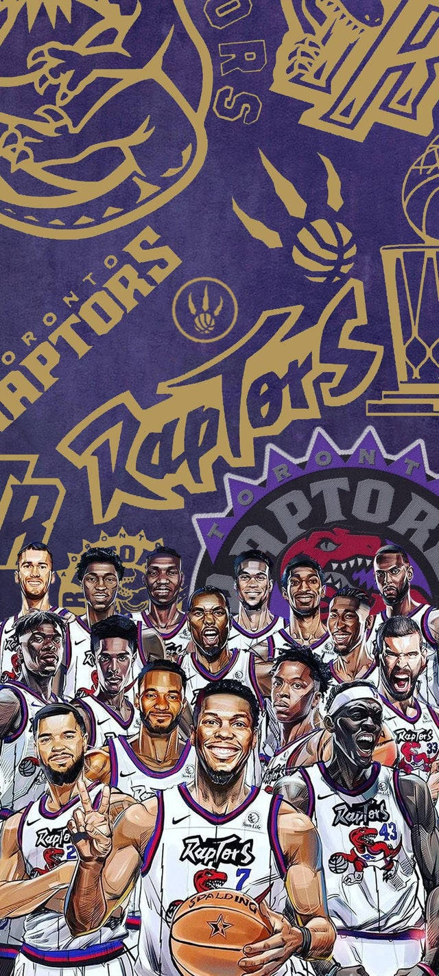 Toronto Raptors Fan Kuns Muurpapier