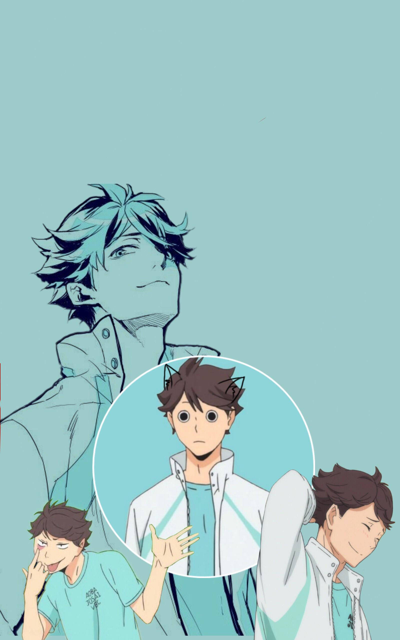 Toru Oikawa Meme Gesig Muurpapier