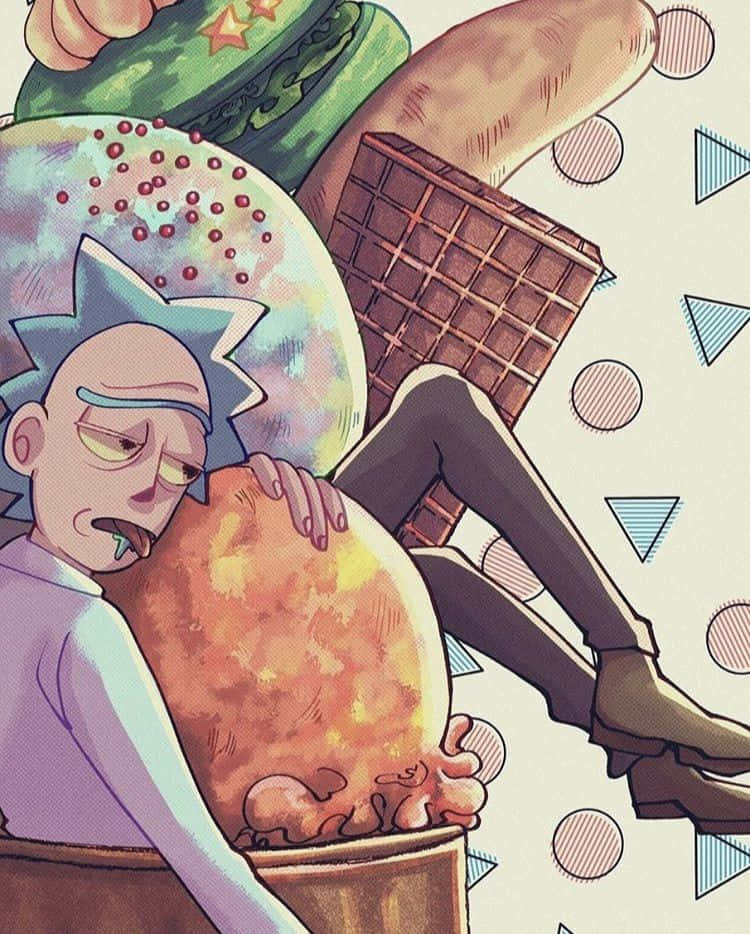 Total Rickall - Rick, Morty, Mnr. Poopybutthole en vriende in 'n opwindende episode van Rick and Morty Muurpapier