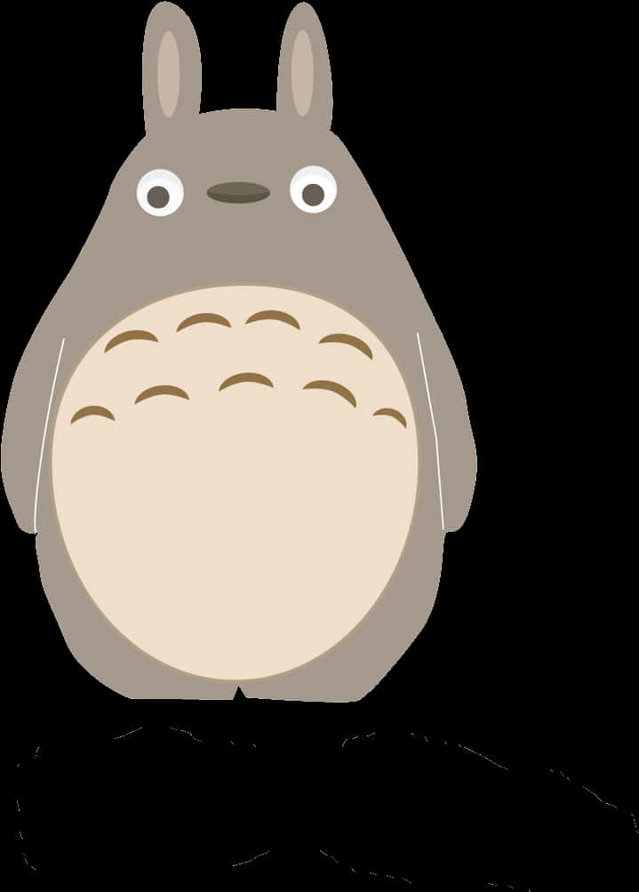 Totoro Ikoniese Geanimeerde Karakter Muurpapier