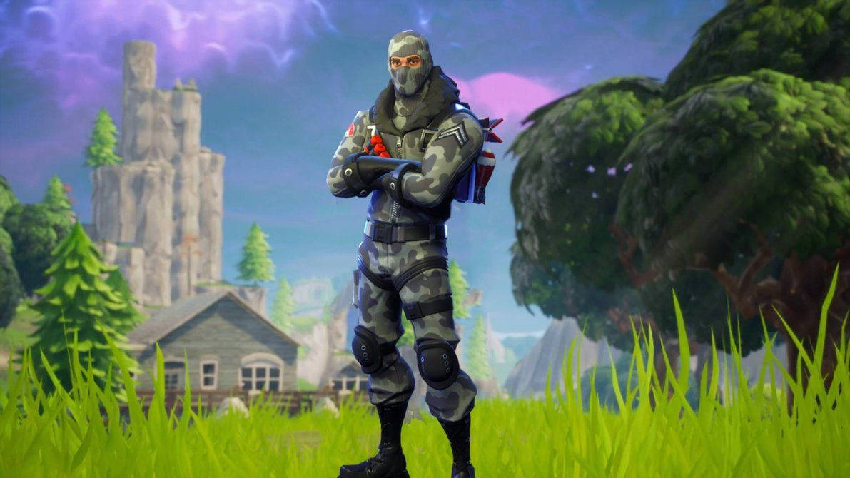 'Towery of Trakteer met die Halloween-geïnspireerde Havoc-vel in Fortnite!' Muurpapier