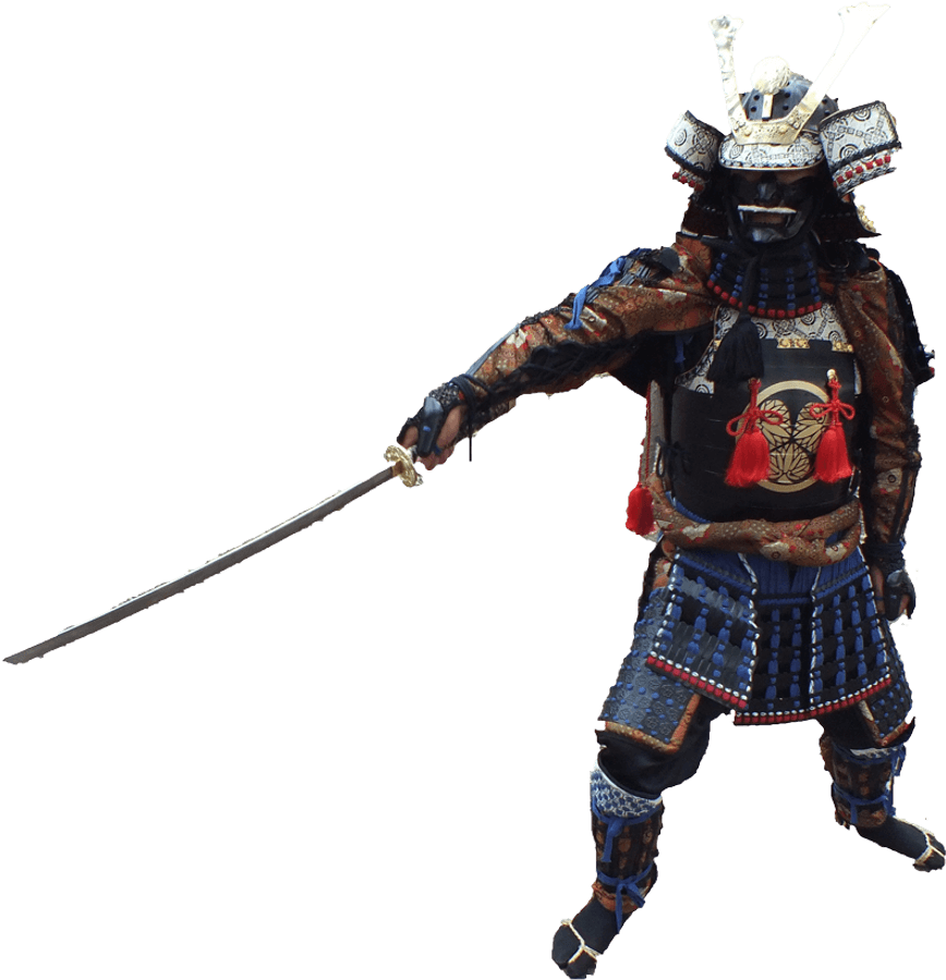Tradisionele Samurai Vegter Wapenrusting Muurpapier
