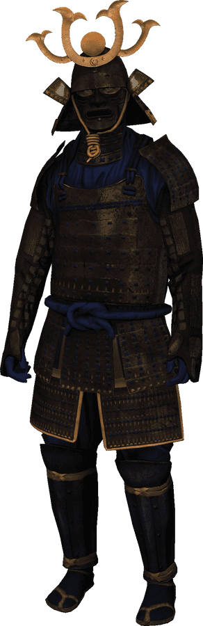 Tradisionele Samurai-wapenrusting met Kabuto-helm Muurpapier