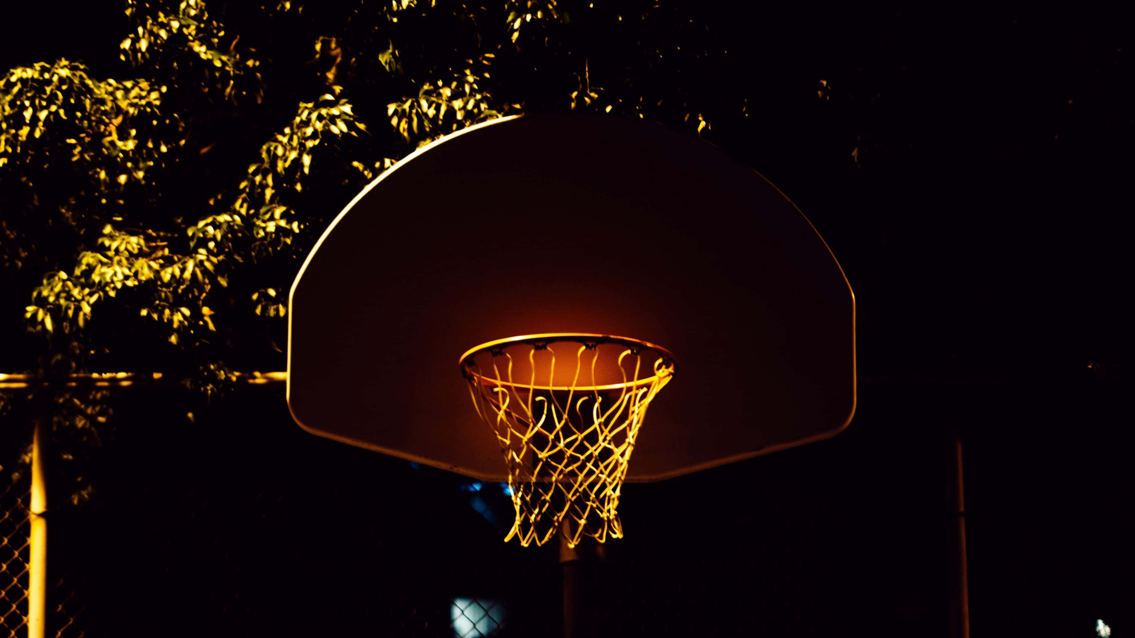 Tref soos 'n pro met 4K Basketbal Muurpapier