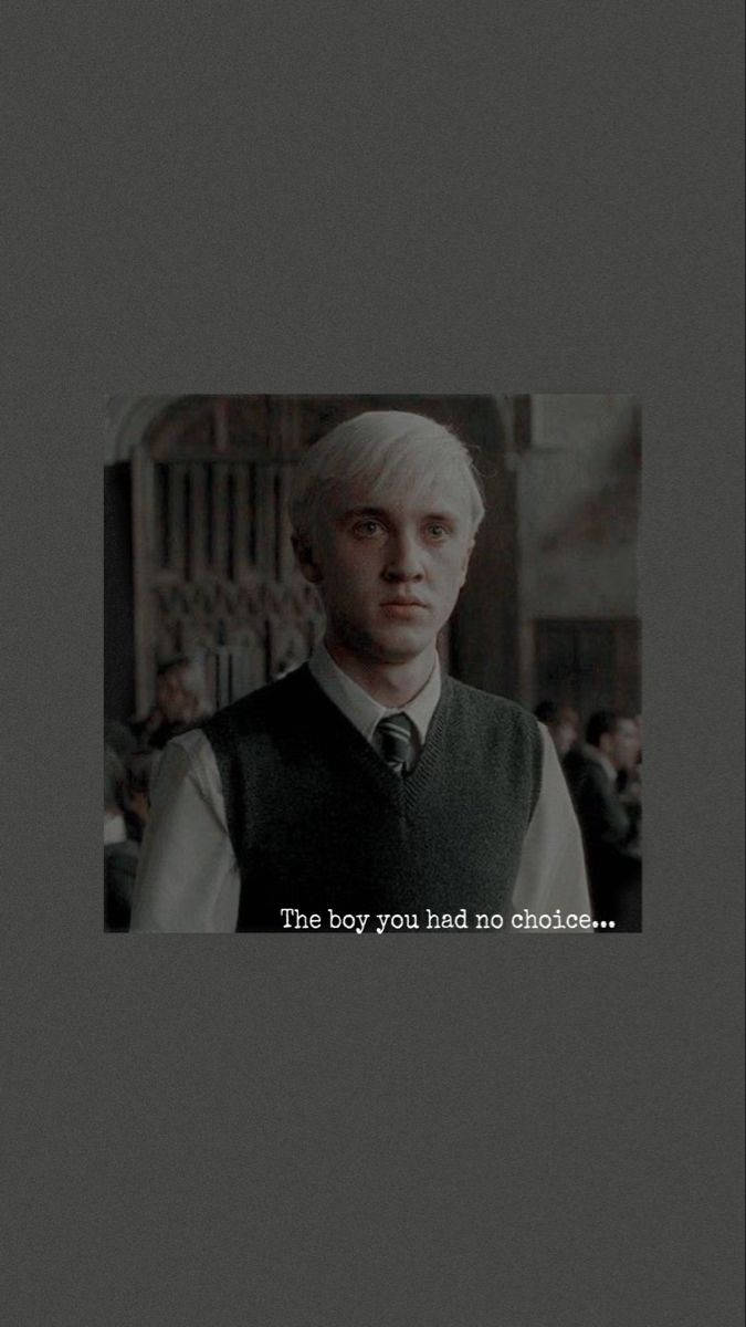 Treurige Draco Malfoy-estetika Muurpapier