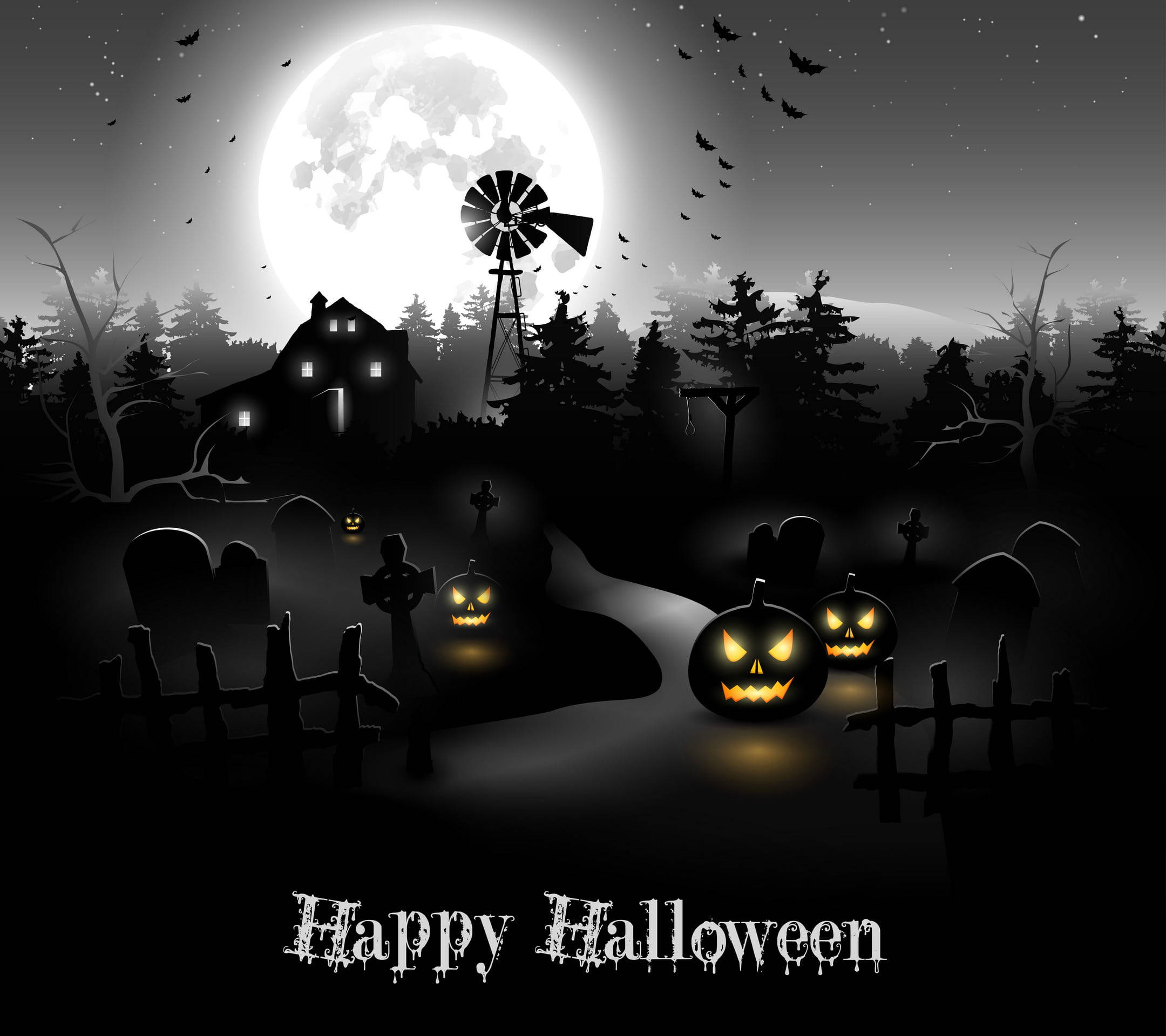 Trick Or Treat Geseënde Halloween Muurpapier