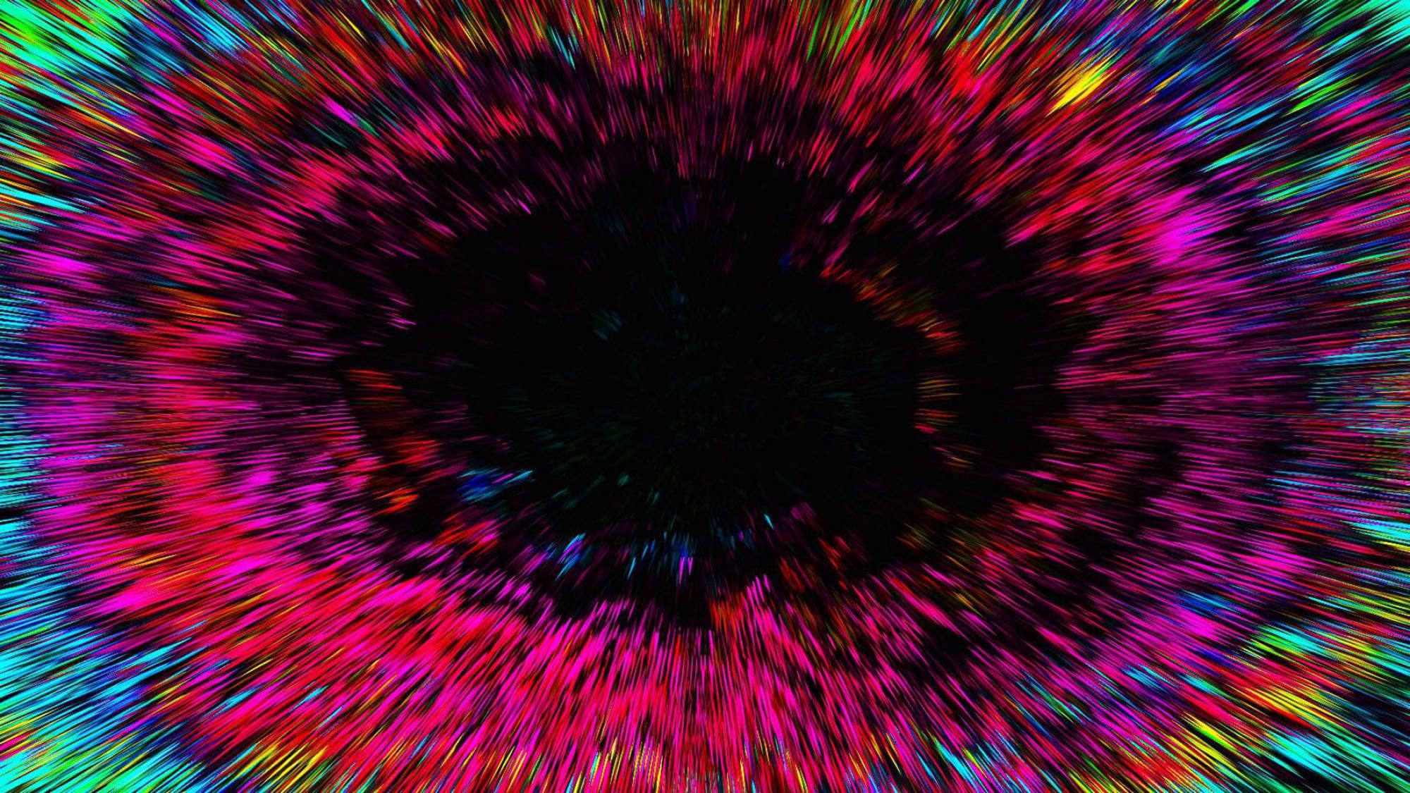 Trippy Donker Estetiese Ligspoed Muurpapier