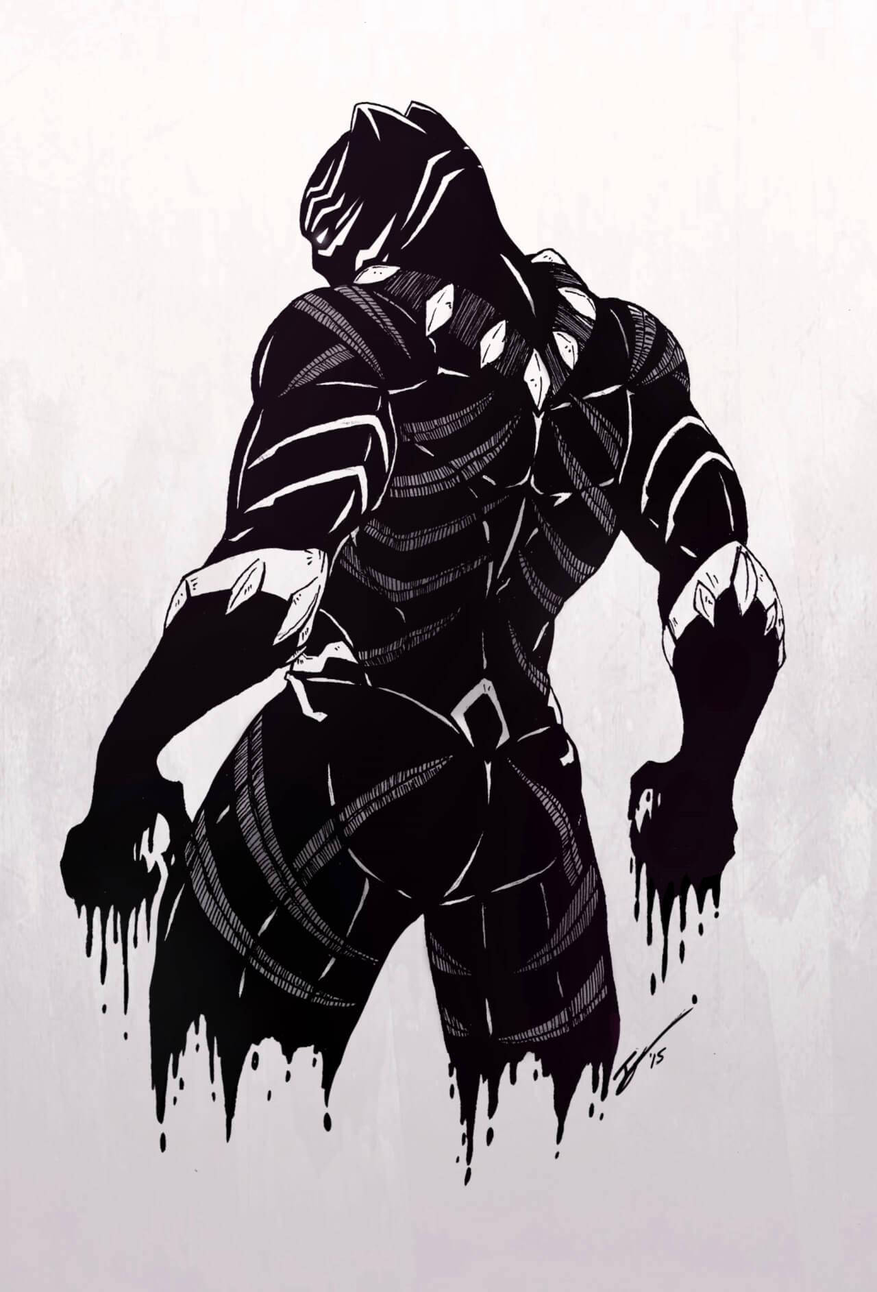 Trots Rondsluip: Kry 'n eerste kykie na Black Panther in hierdie Marvel-meesterstuk. Muurpapier