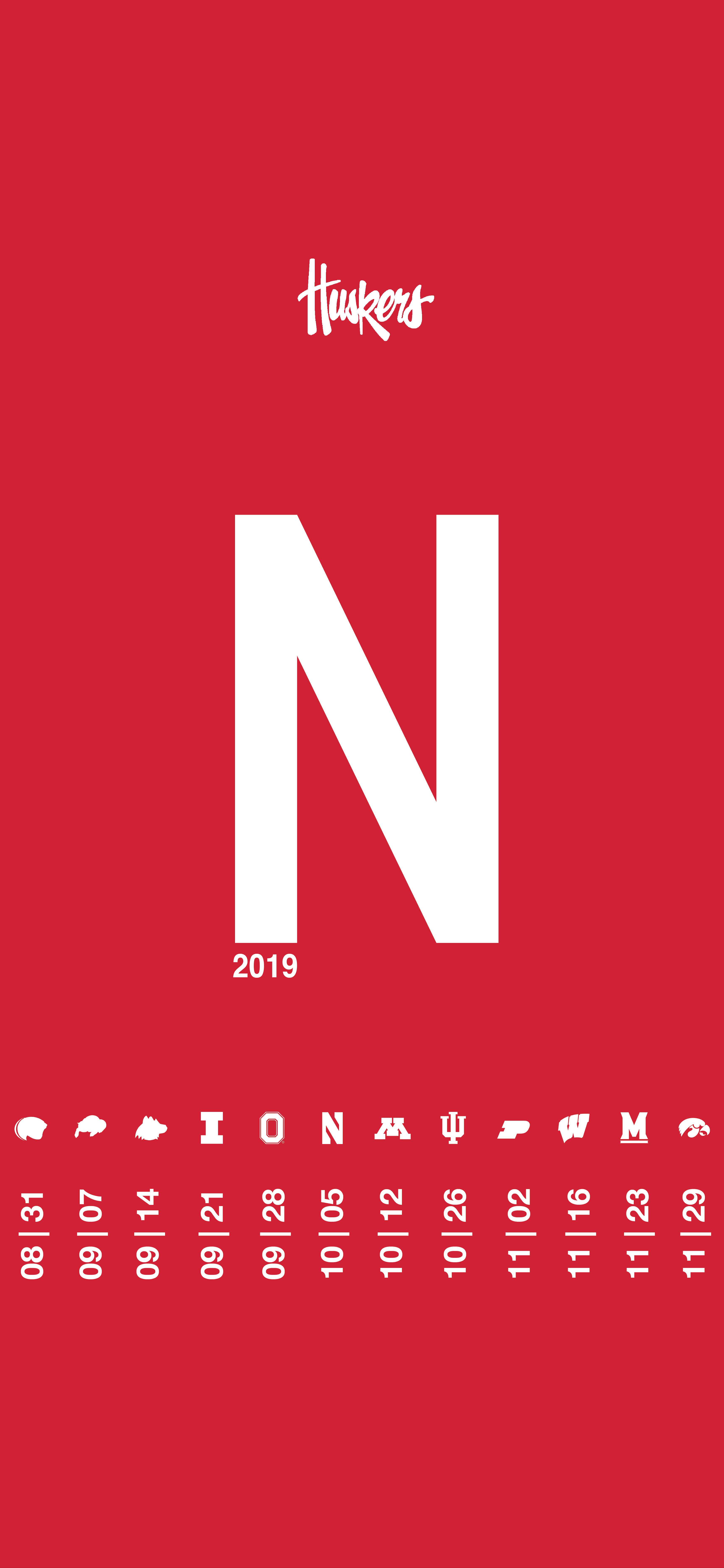 Trotse aanhangers van die Nebraska Huskers Muurpapier