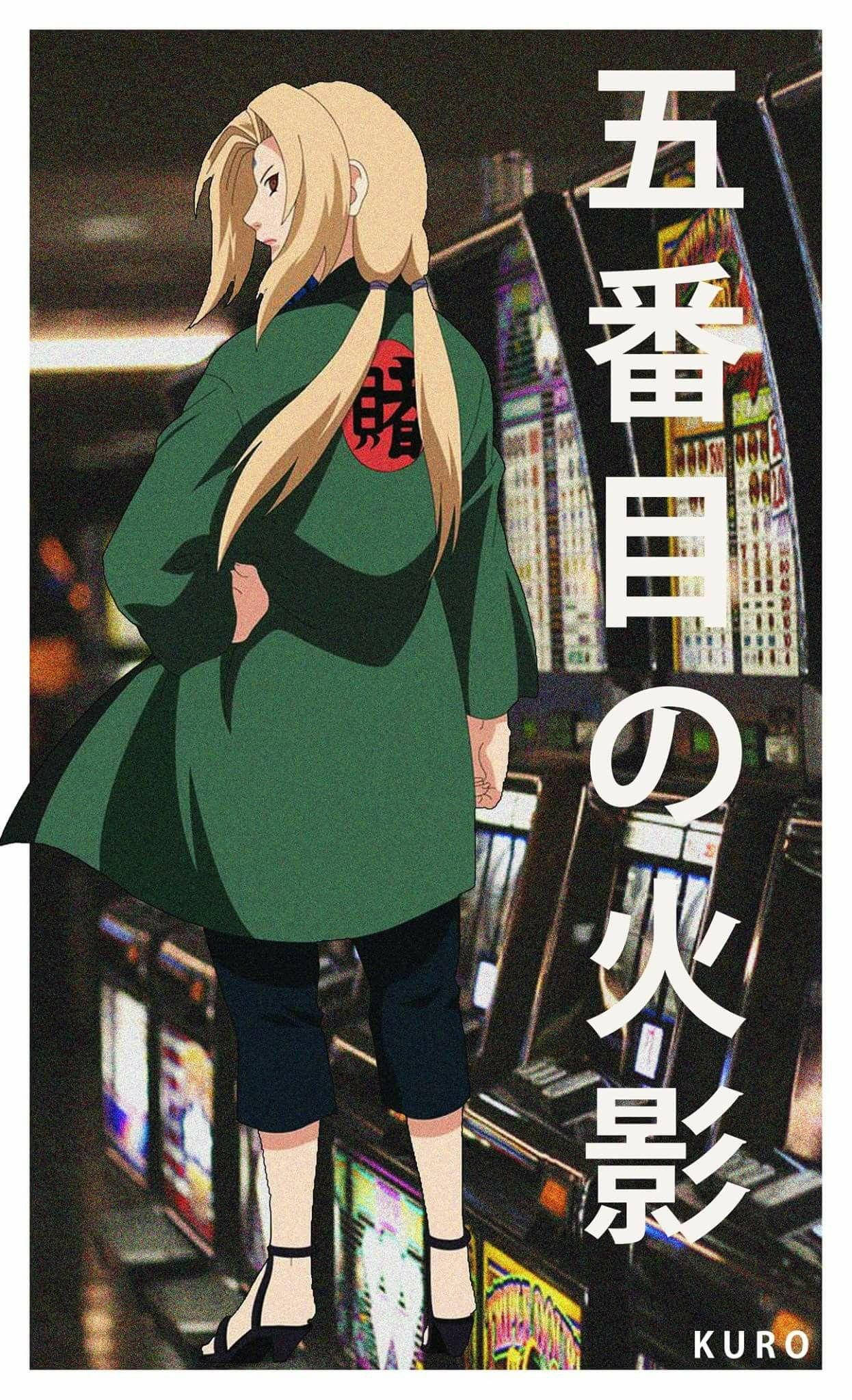 Tsunade Die Vyfde Hokage Muurpapier