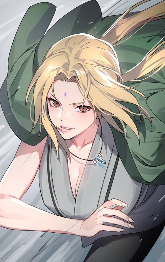 Tsunade Hardloop — Naruto foon GIF Muurpapier