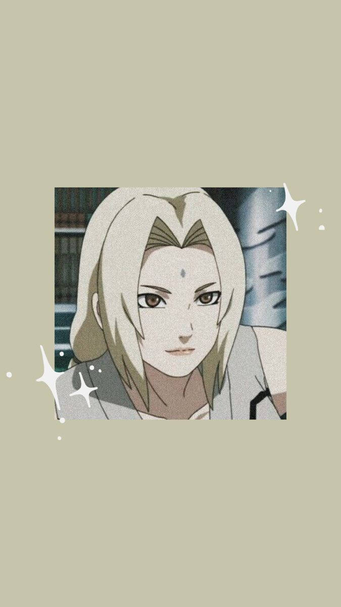 Tsunade met Liggeel Agtergrond Muurpapier