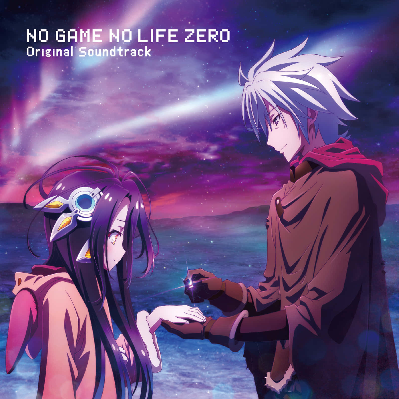 Twee Gode wat die Heelal Regeer – Sora en Shiro van No Game No Life Muurpapier