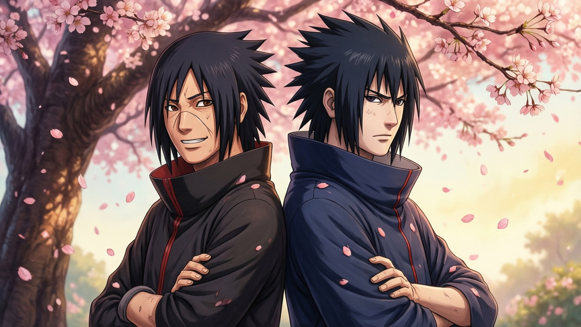 Uchiha Broers Herenig Muurpapier